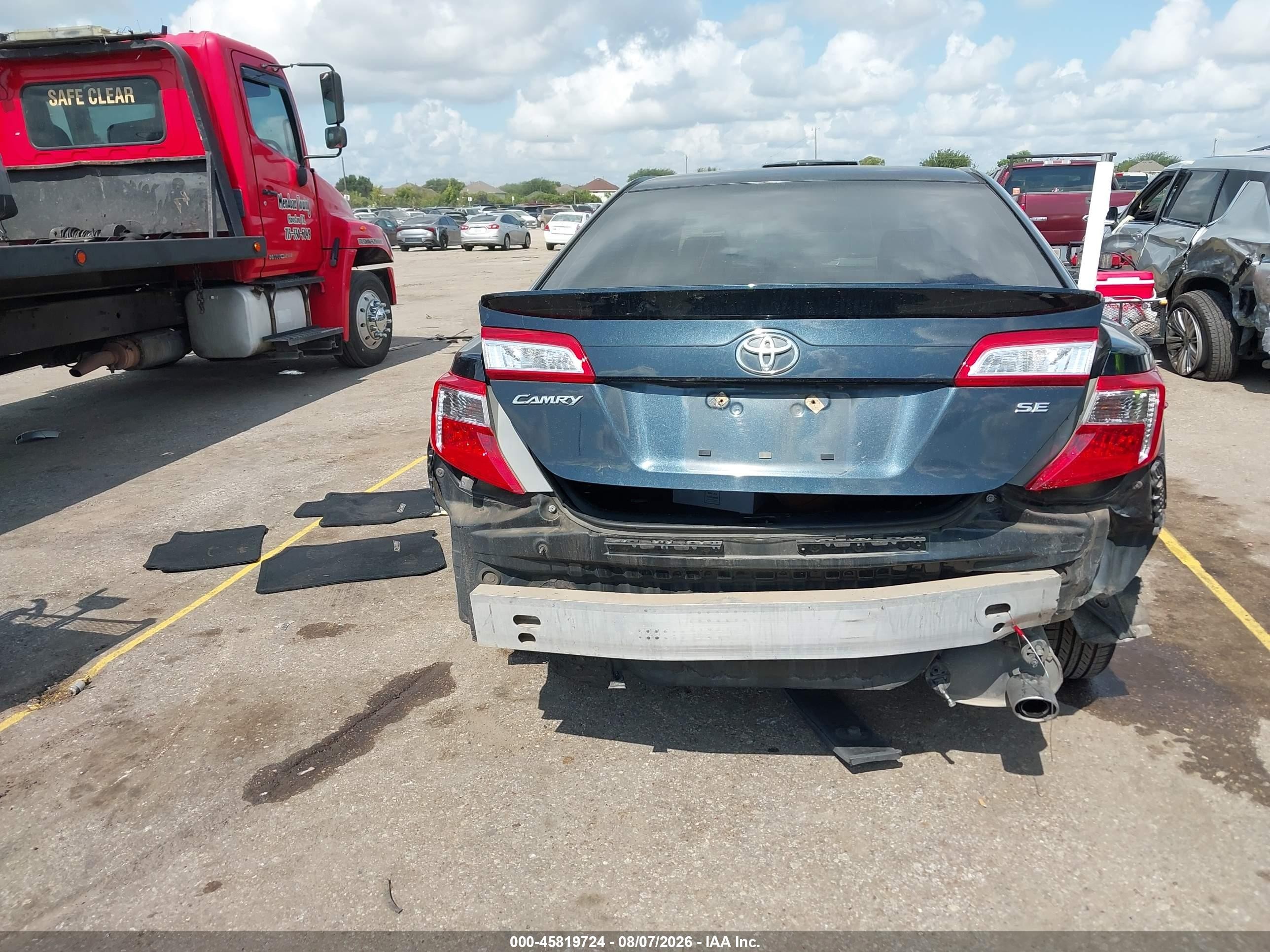 2012 Toyota Camry Se Gray vin: 4T1BF1FK8CU159718