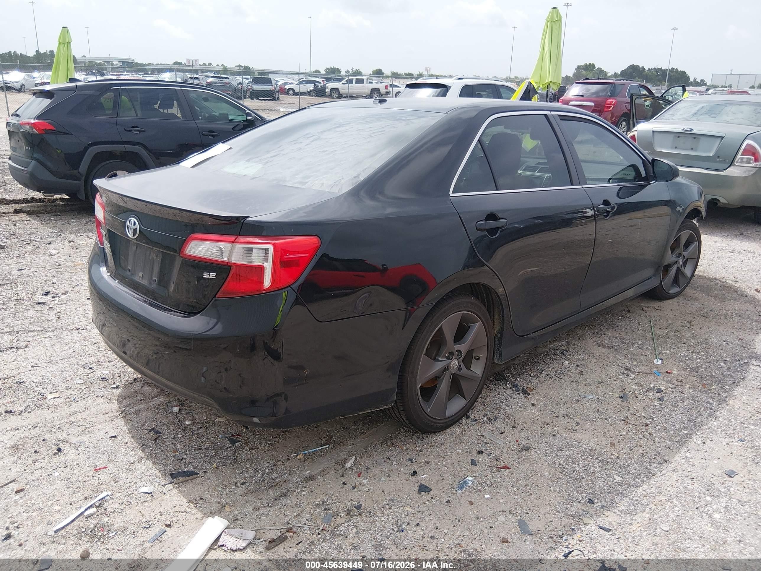 2012 Toyota Camry Se Limited Edition Black vin: 4T1BF1FK8CU169651