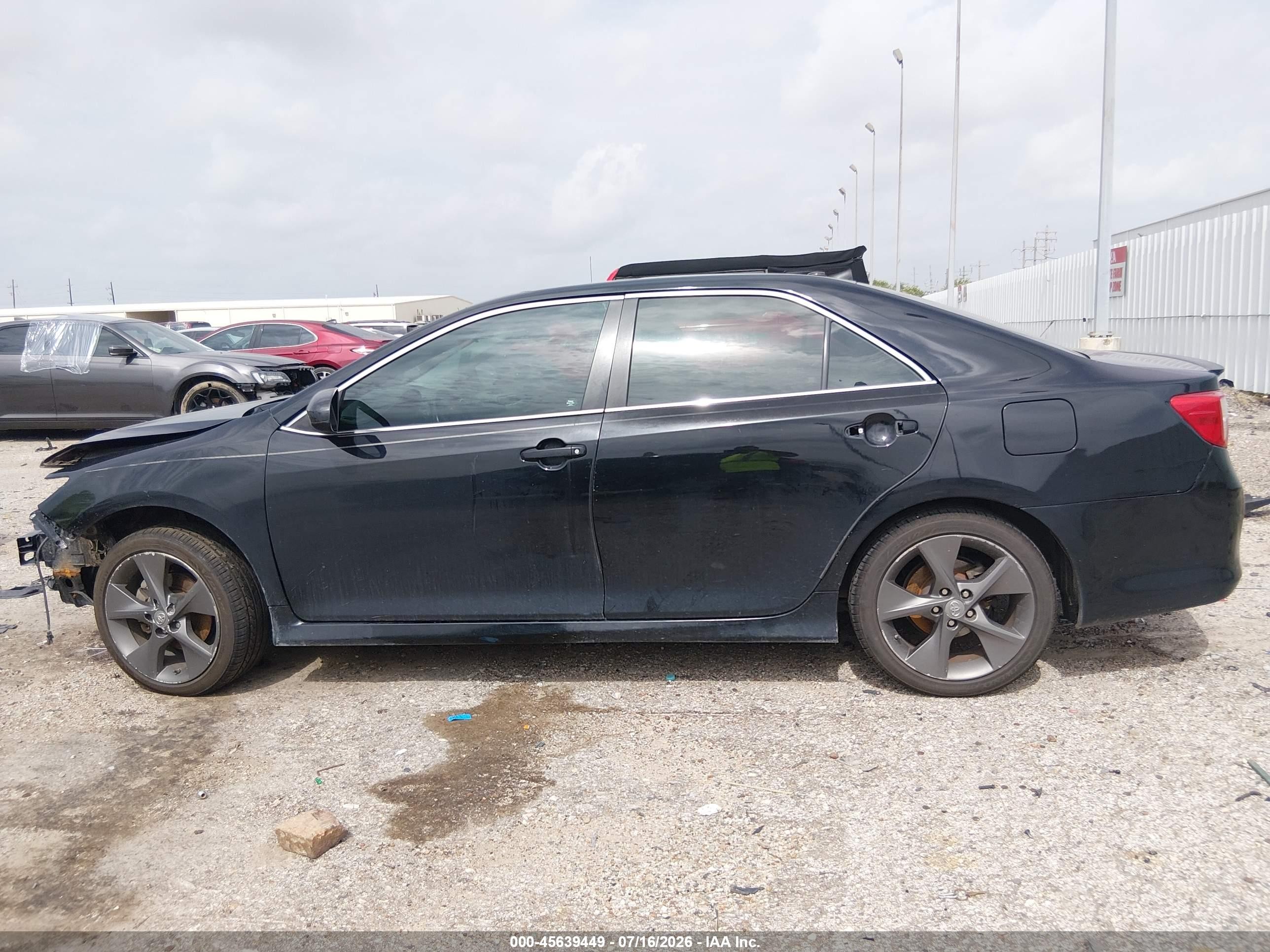 2012 Toyota Camry Se Limited Edition Black vin: 4T1BF1FK8CU169651