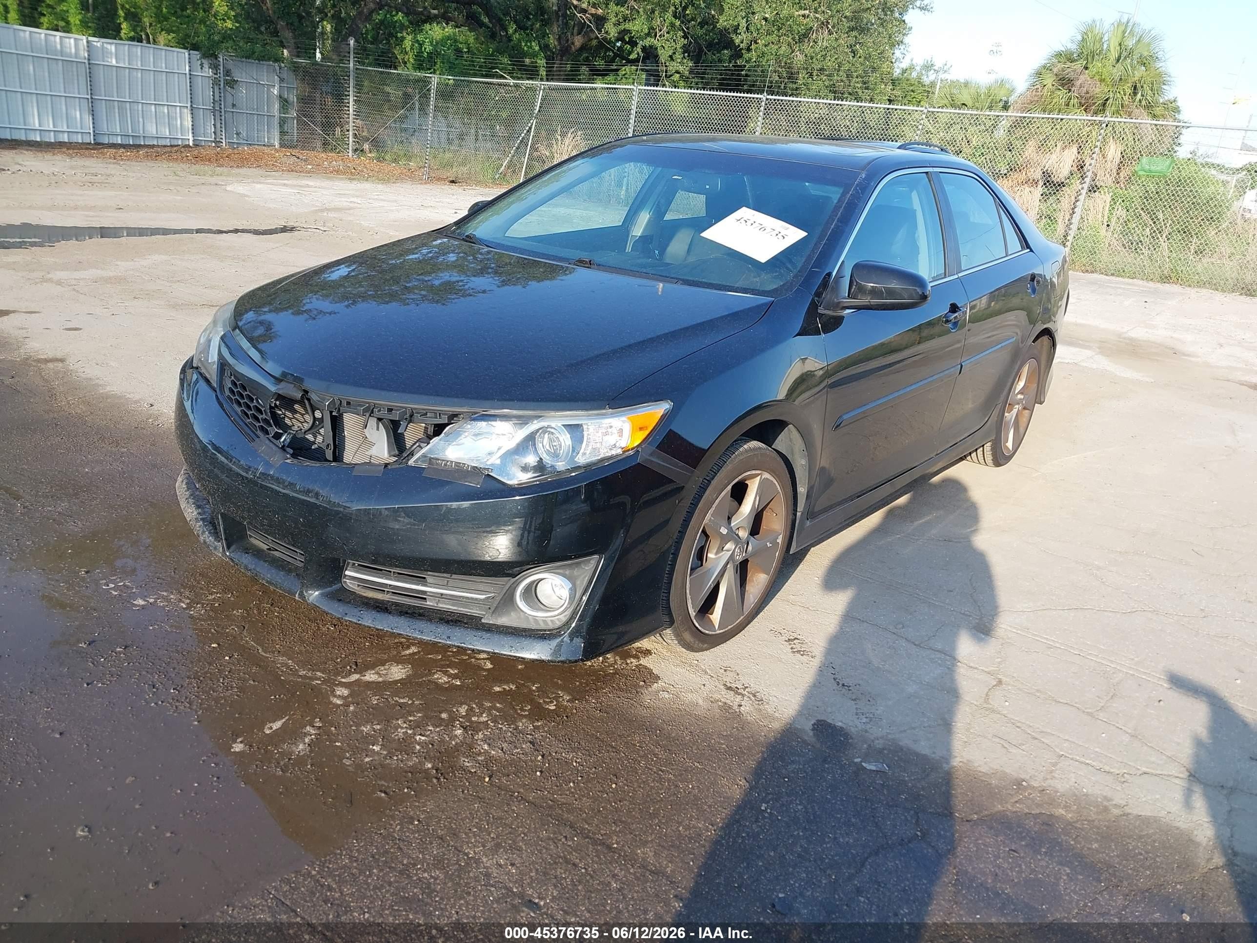 2012 Toyota Camry Se Limited Edition Black vin: 4T1BF1FK8CU172906