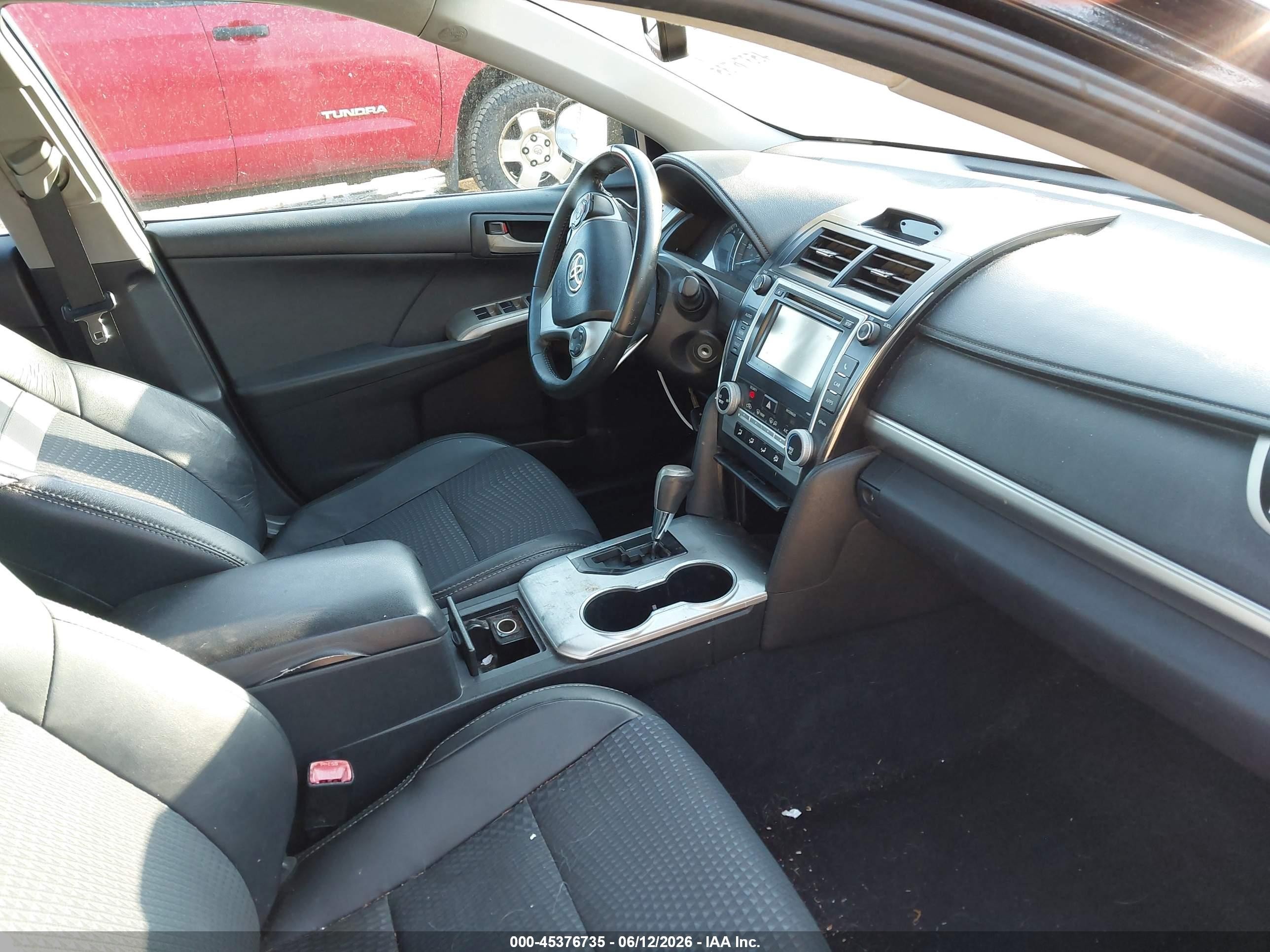 2012 Toyota Camry Se Limited Edition Black vin: 4T1BF1FK8CU172906
