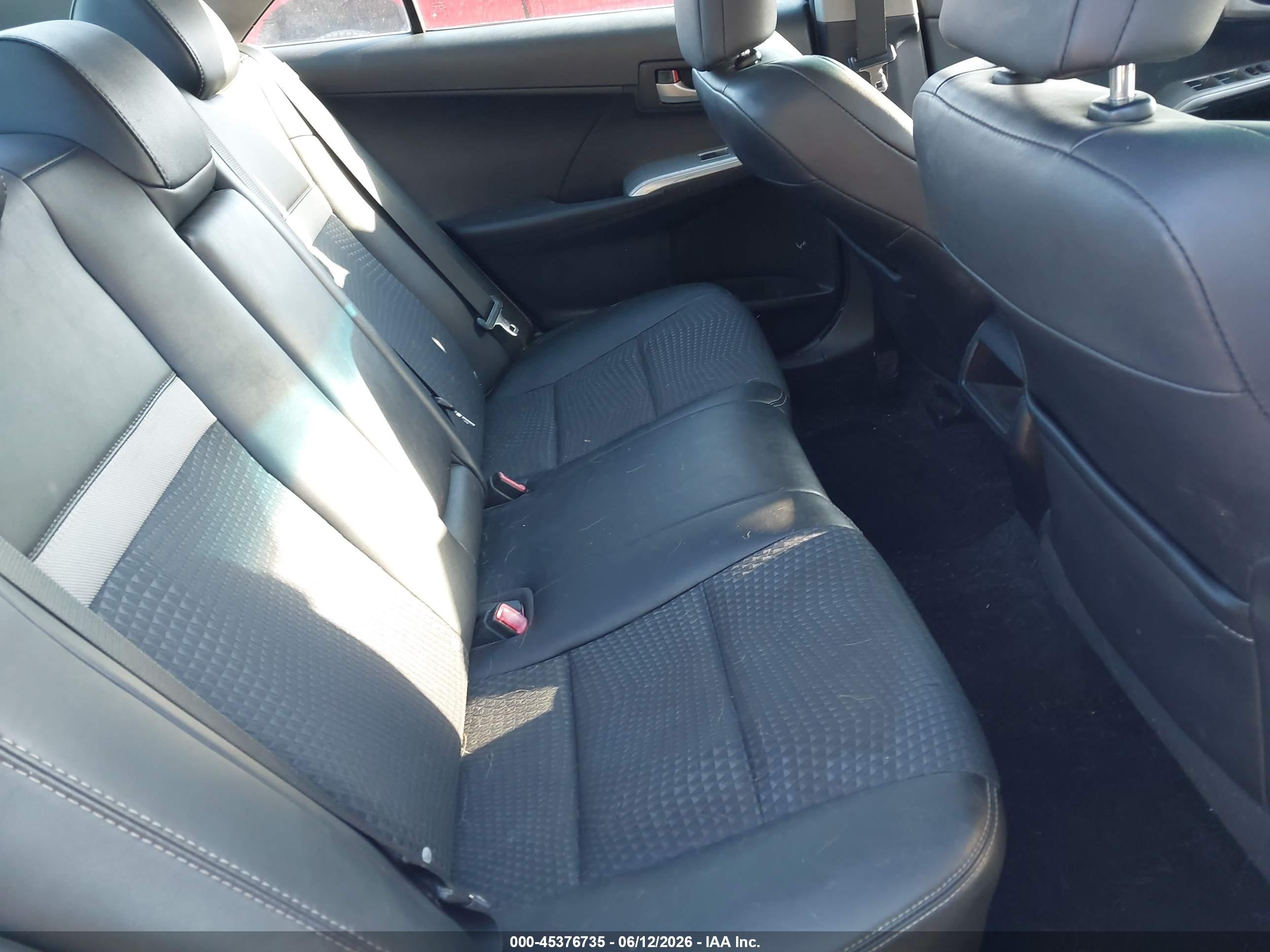 2012 Toyota Camry Se Limited Edition Black vin: 4T1BF1FK8CU172906