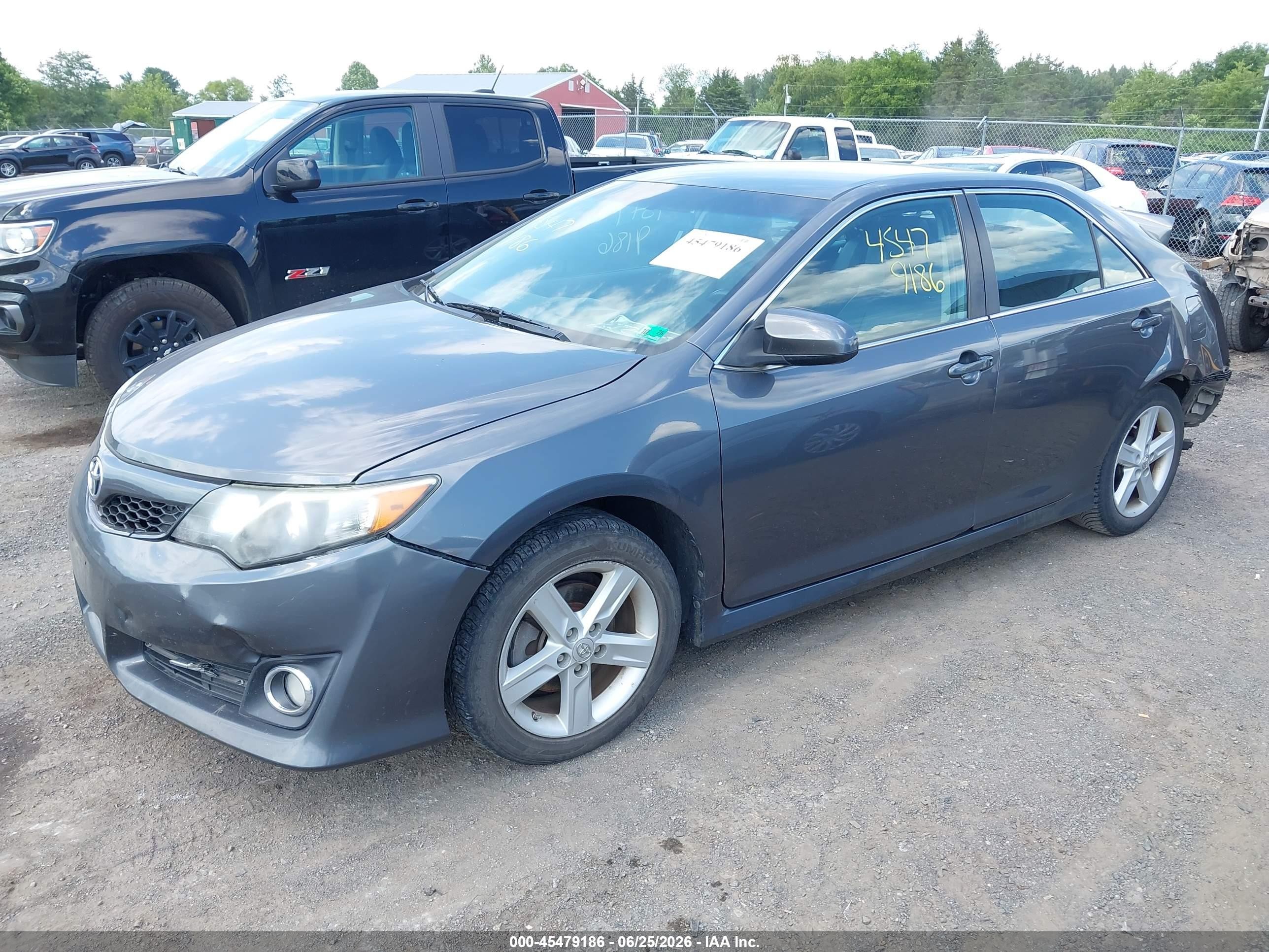 2012 Toyota Camry Se Gray vin: 4T1BF1FK8CU173358