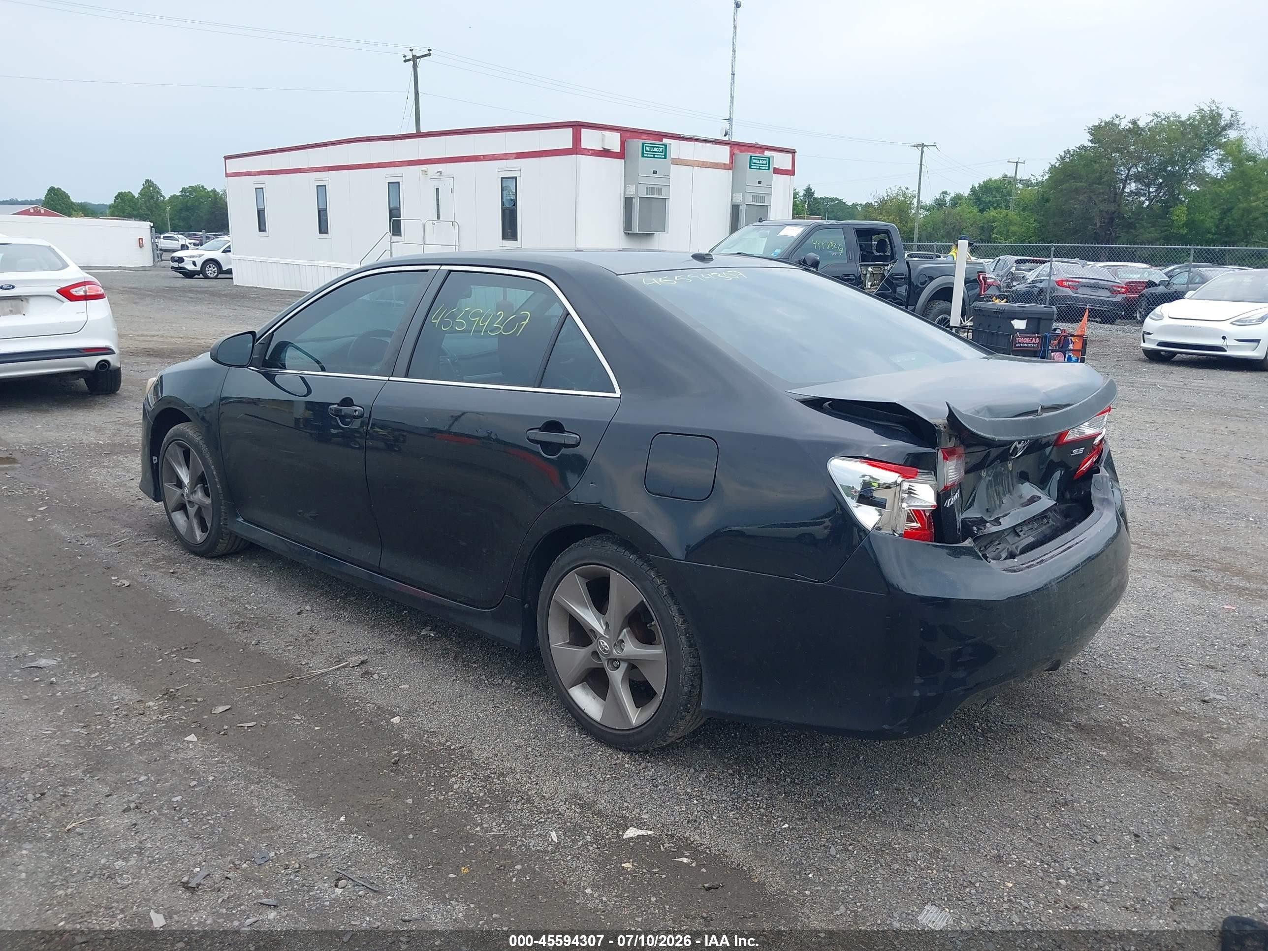 2012 Toyota Camry Se Limited Edition Black vin: 4T1BF1FK8CU175269