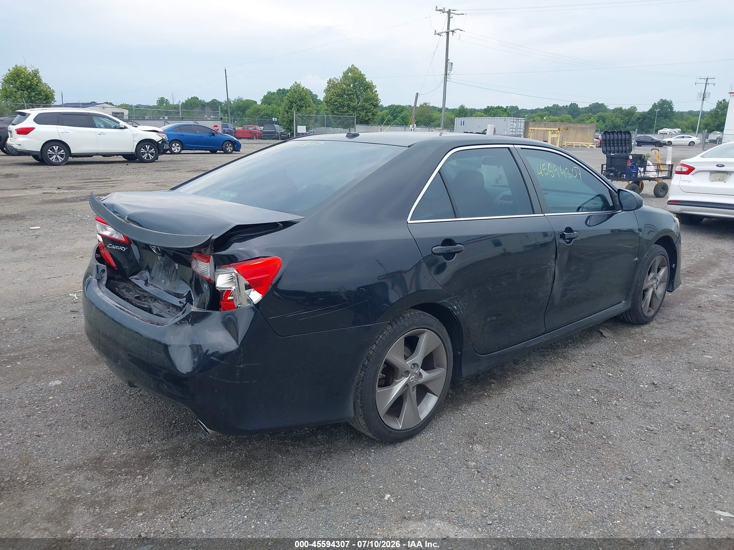 2012 Toyota Camry Se Limited Edition Black vin: 4T1BF1FK8CU175269
