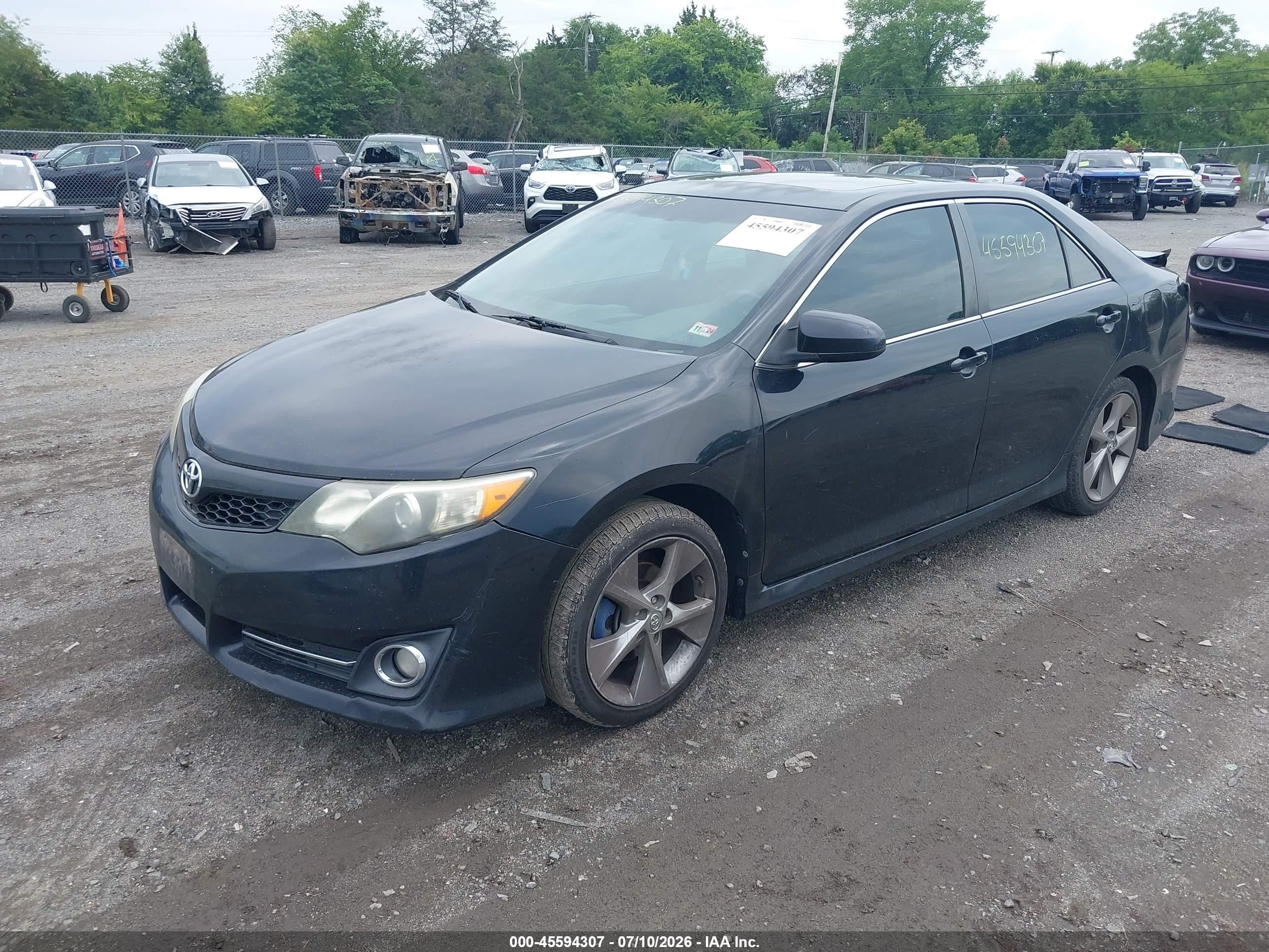 2012 Toyota Camry Se Limited Edition Black vin: 4T1BF1FK8CU175269