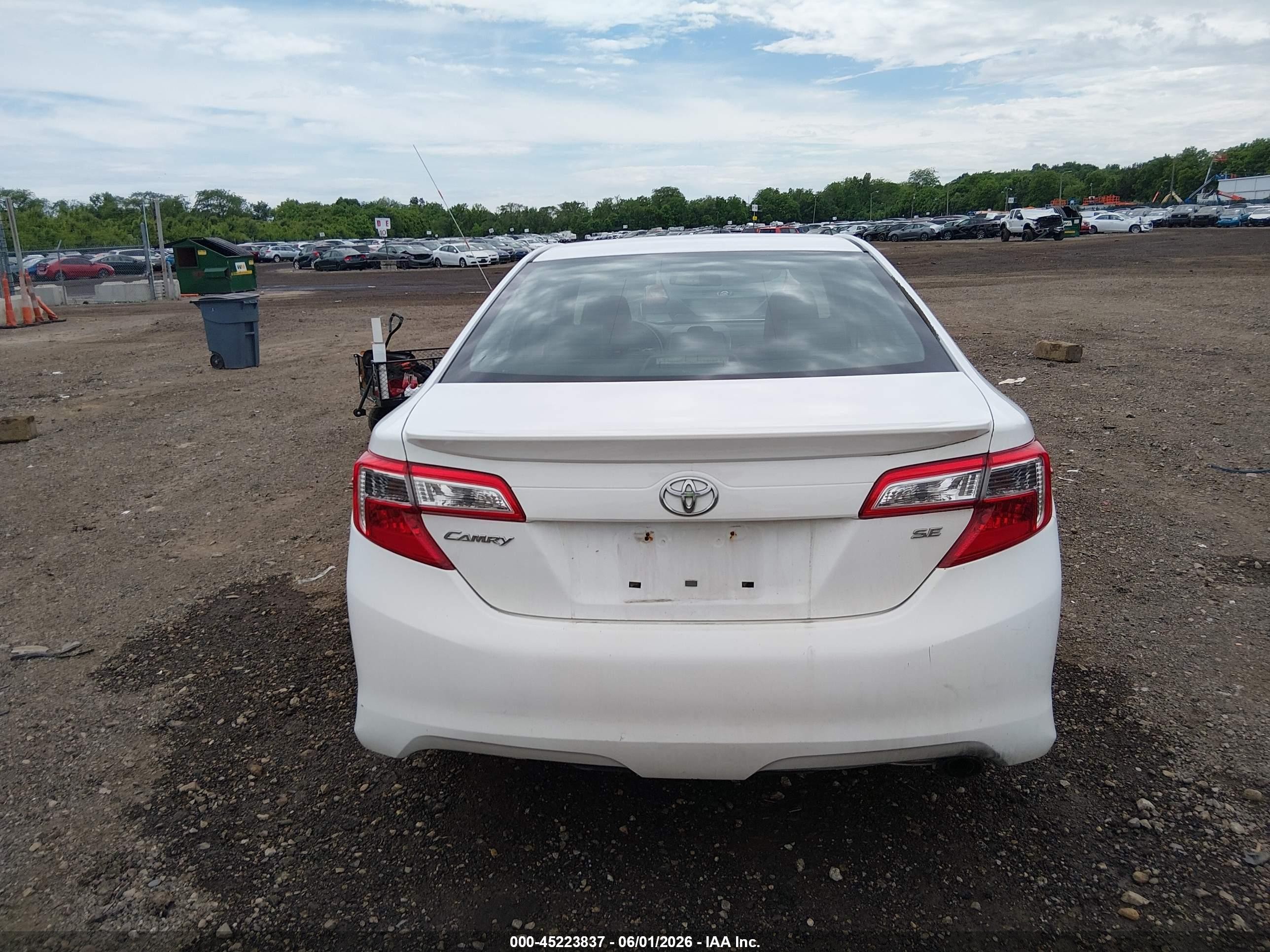2012 Toyota Camry Se Белый vin: 4T1BF1FK8CU177409
