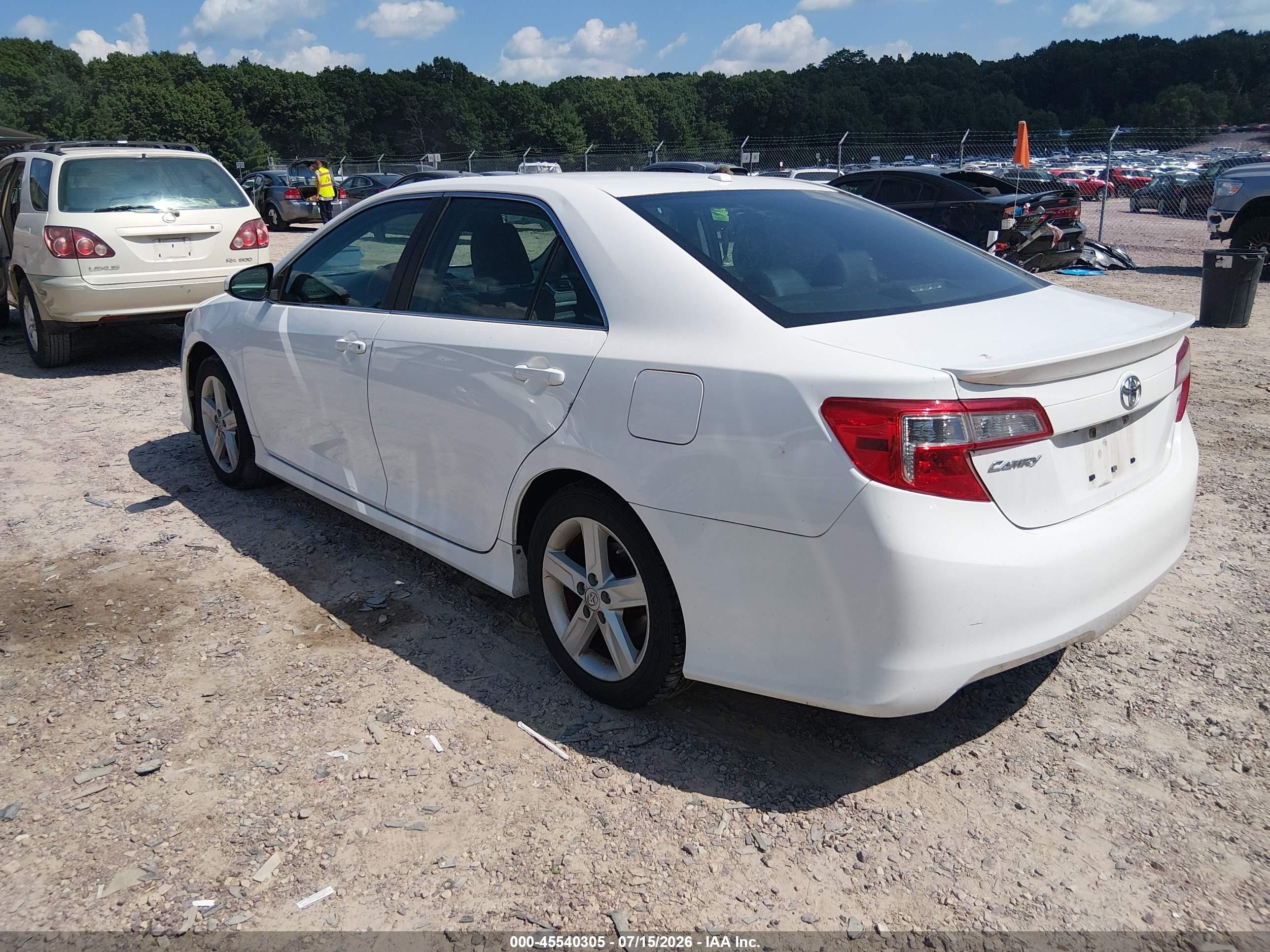 2012 Toyota Camry Se White vin: 4T1BF1FK8CU177829