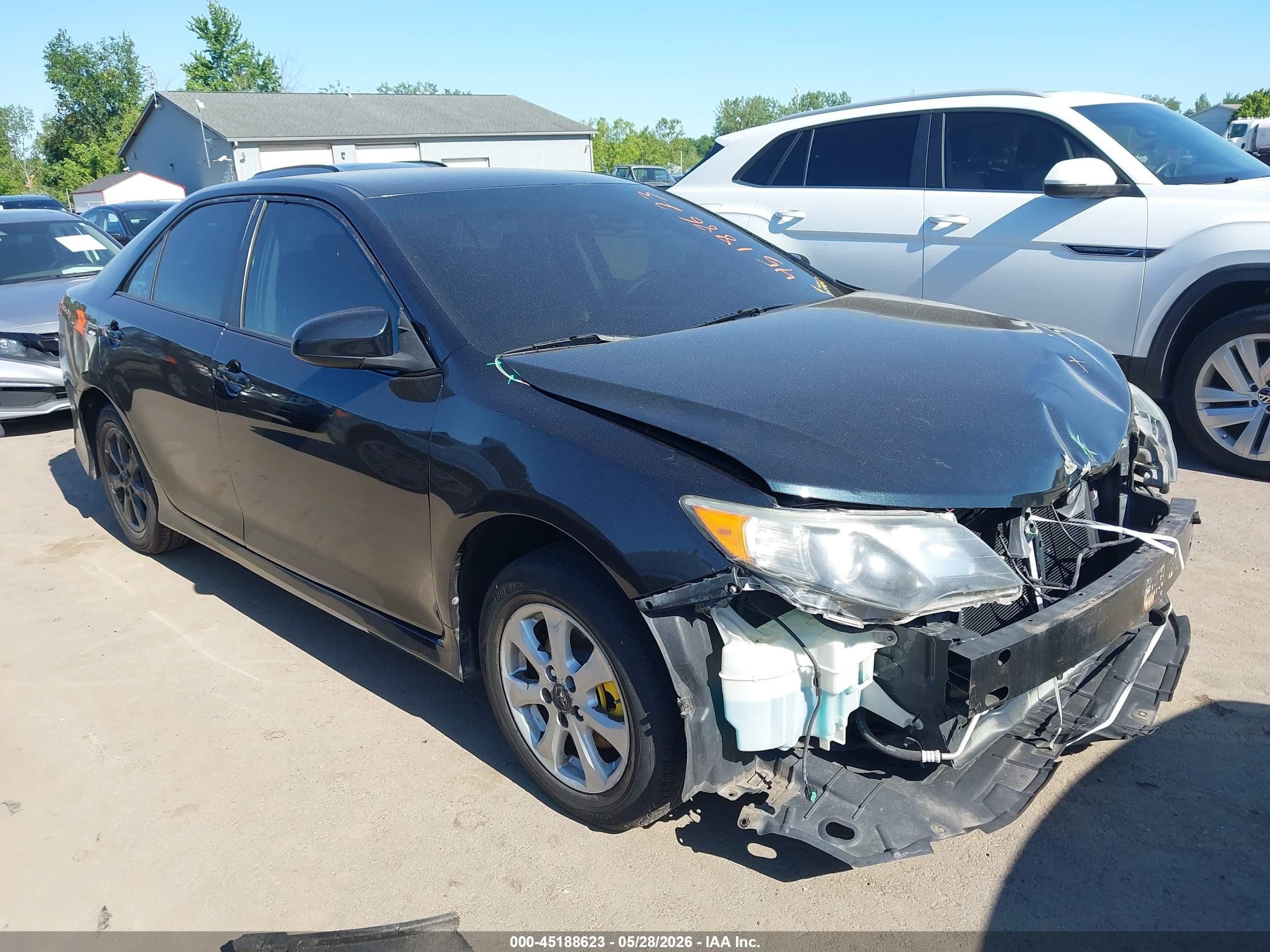 2012 Toyota Camry Se Black vin: 4T1BF1FK8CU178138
