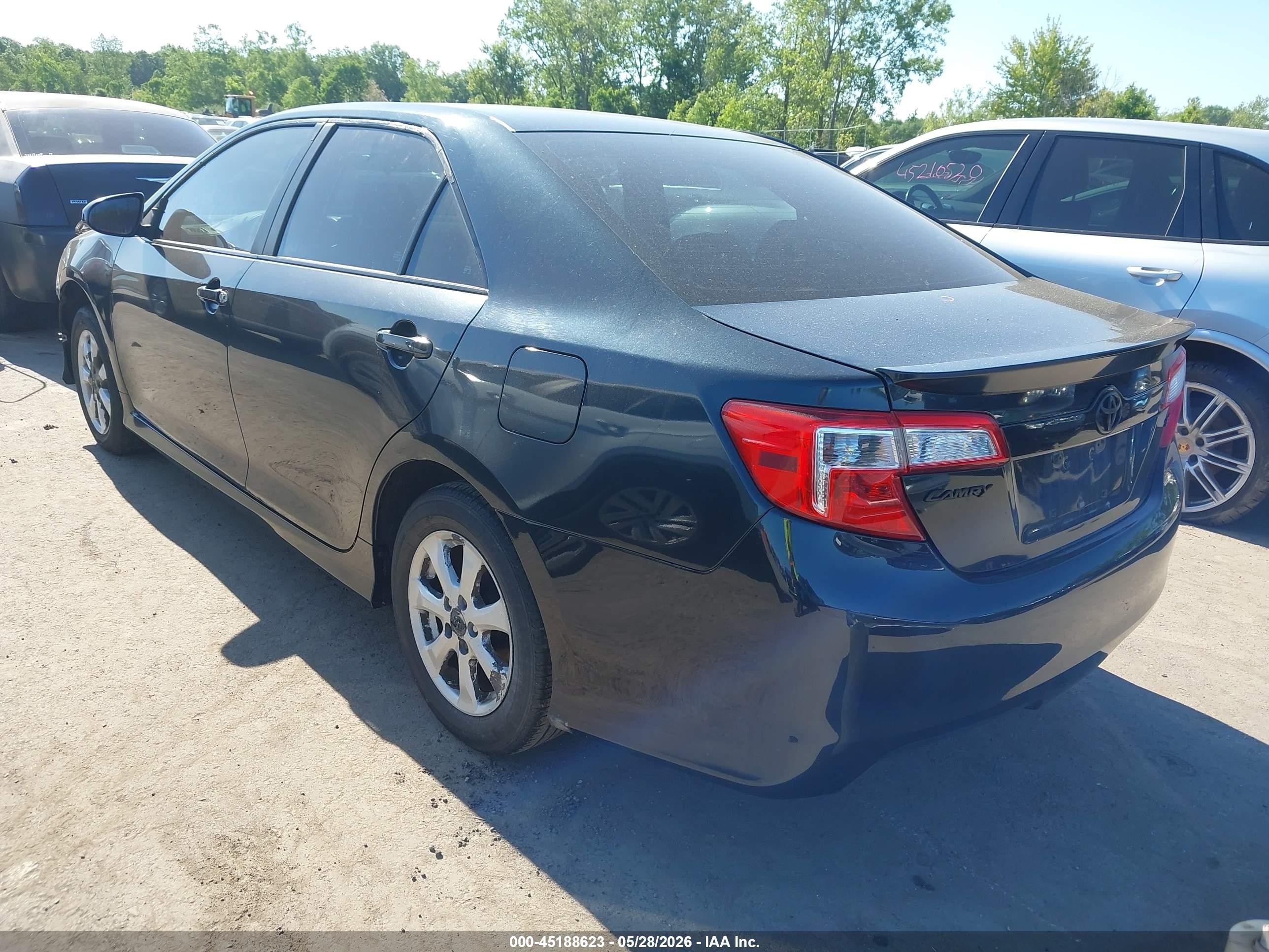 2012 Toyota Camry Se Black vin: 4T1BF1FK8CU178138