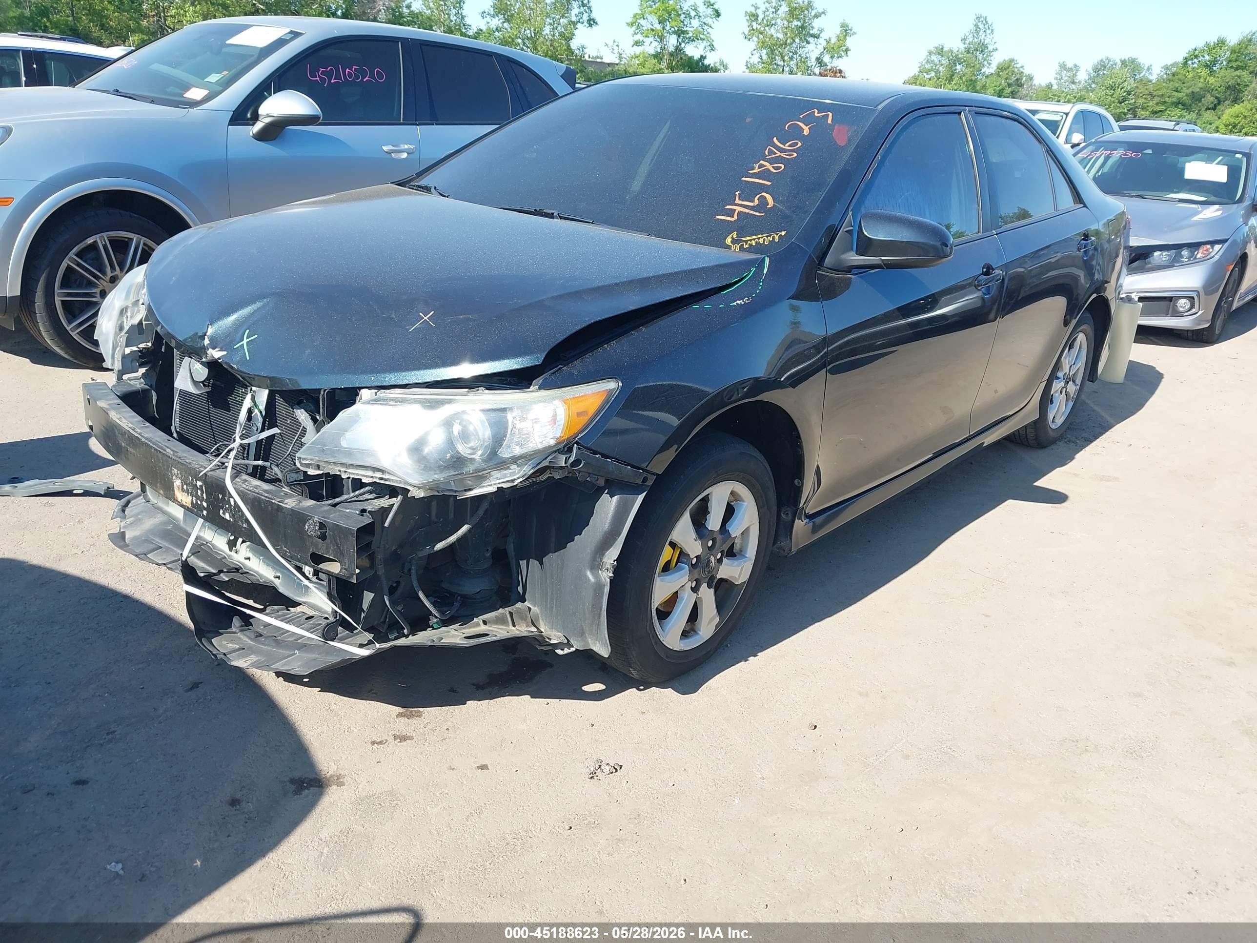 2012 Toyota Camry Se Black vin: 4T1BF1FK8CU178138