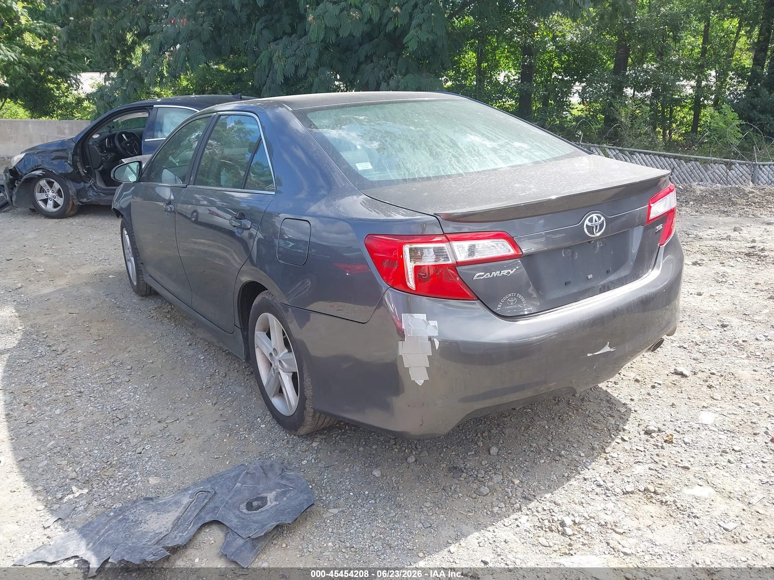 2012 Toyota Camry Se Gray vin: 4T1BF1FK8CU194873