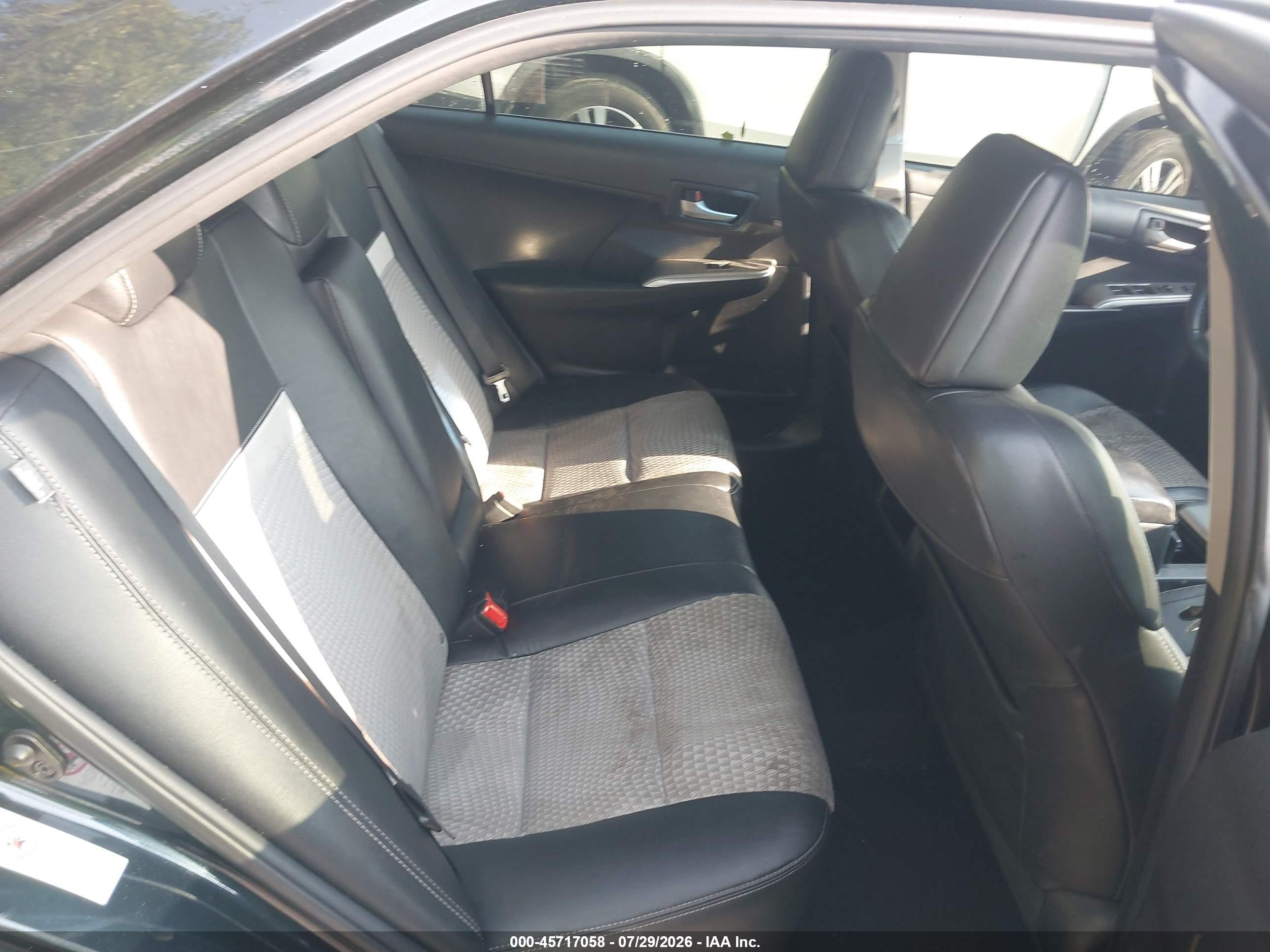 2012 Toyota Camry Se Черный vin: 4T1BF1FK8CU508019