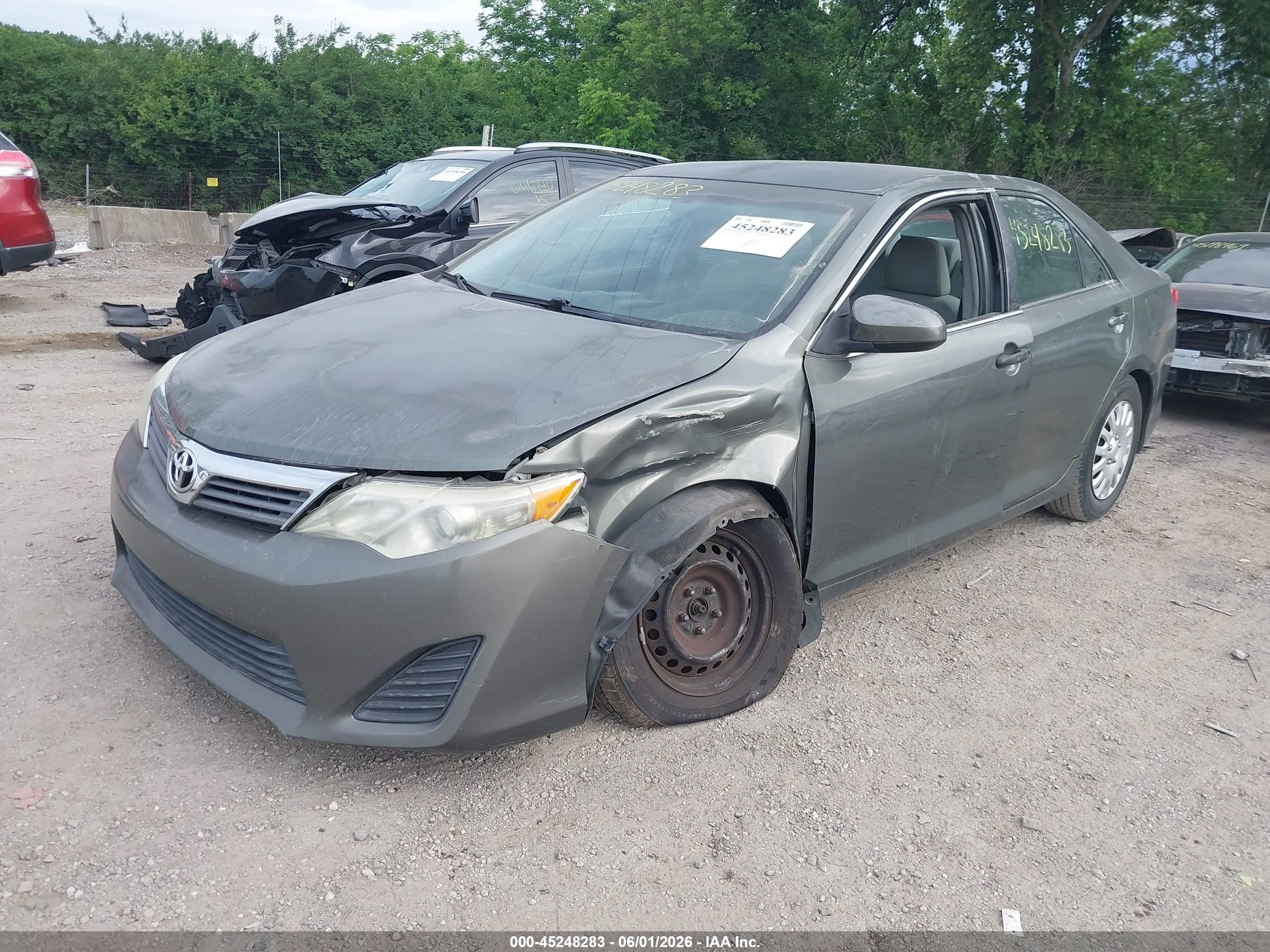 2012 Toyota Camry L Зеленый vin: 4T1BF1FK8CU511986