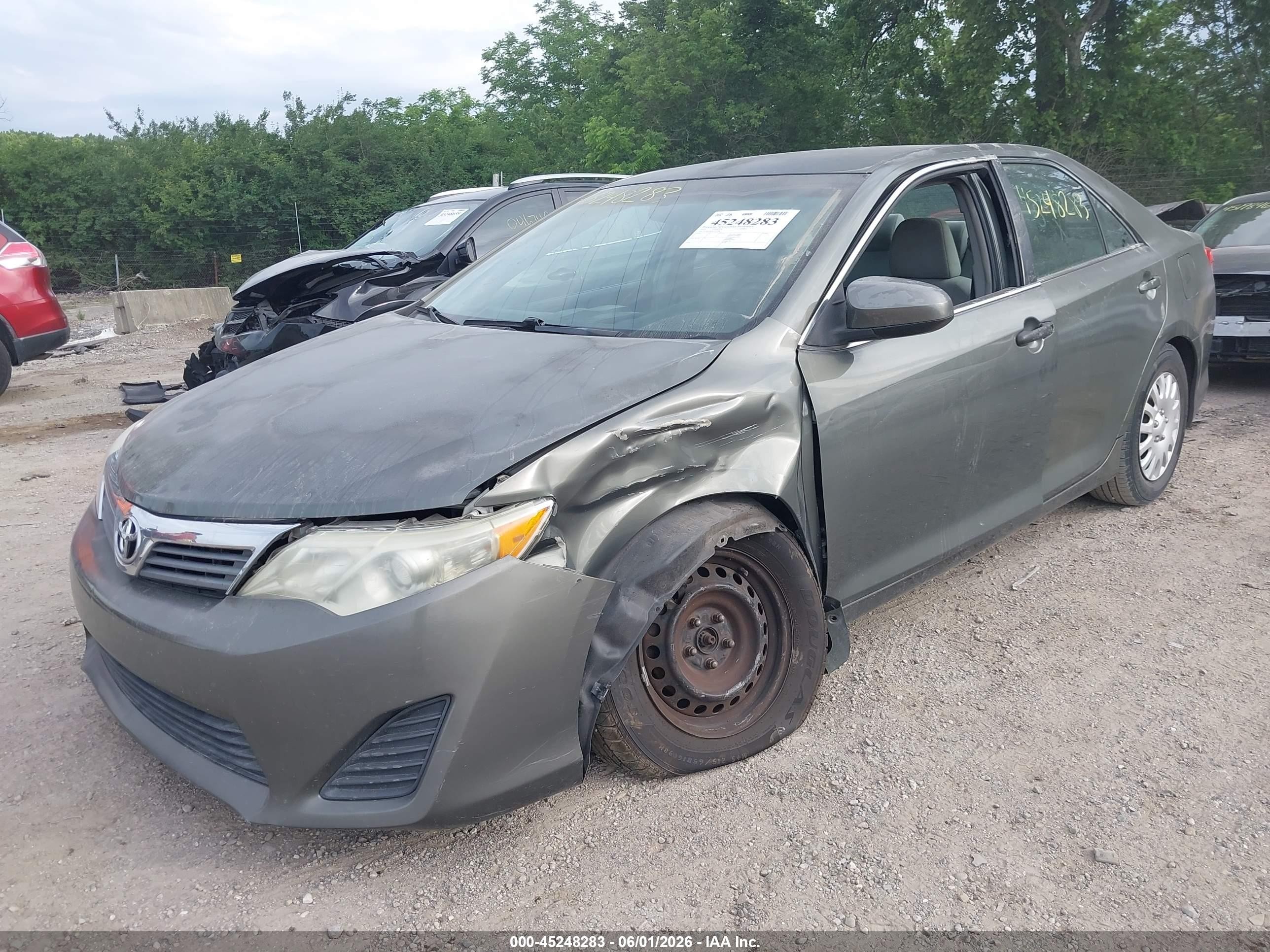 2012 Toyota Camry L Зеленый vin: 4T1BF1FK8CU511986