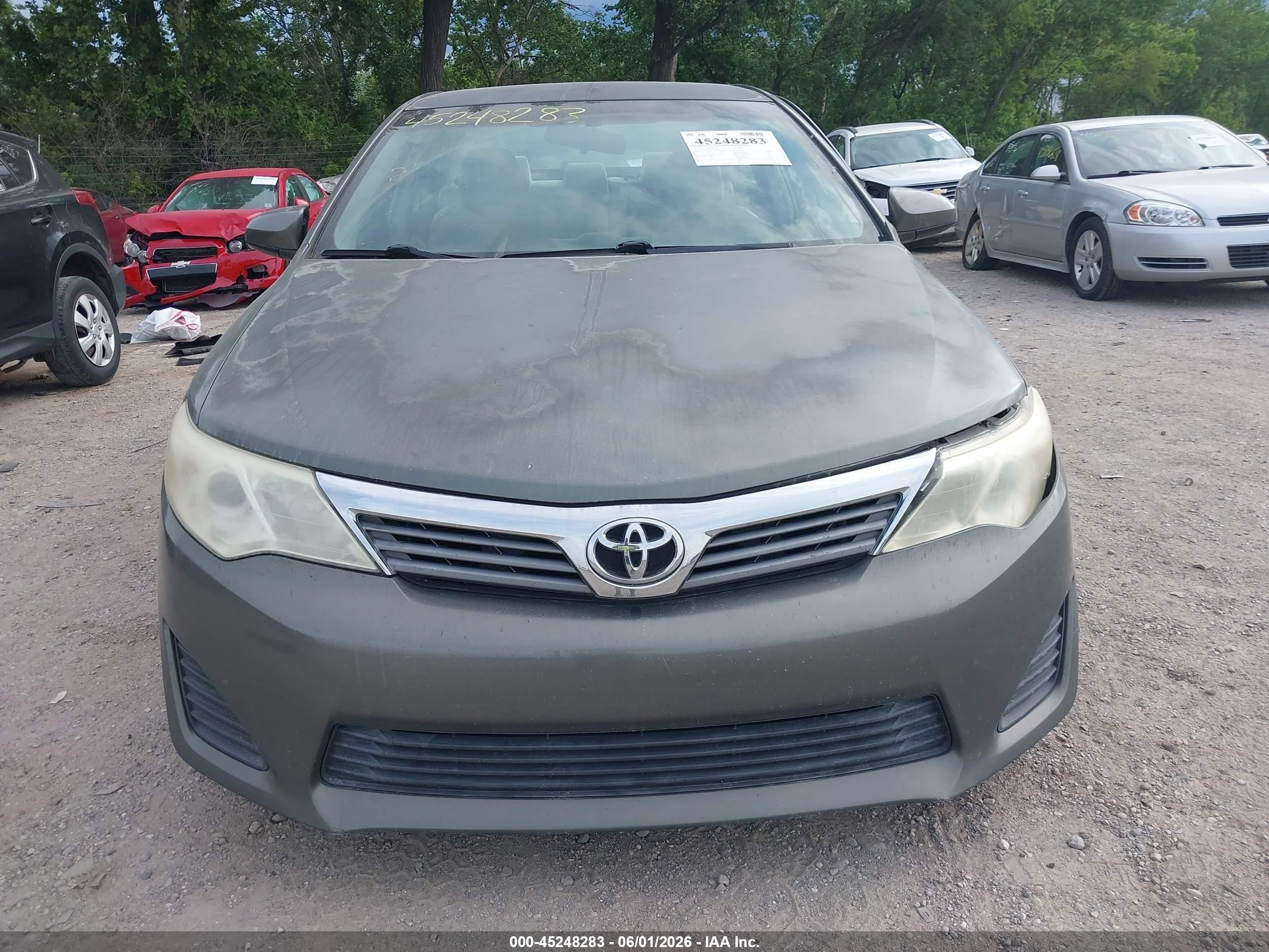 2012 Toyota Camry L Зеленый vin: 4T1BF1FK8CU511986