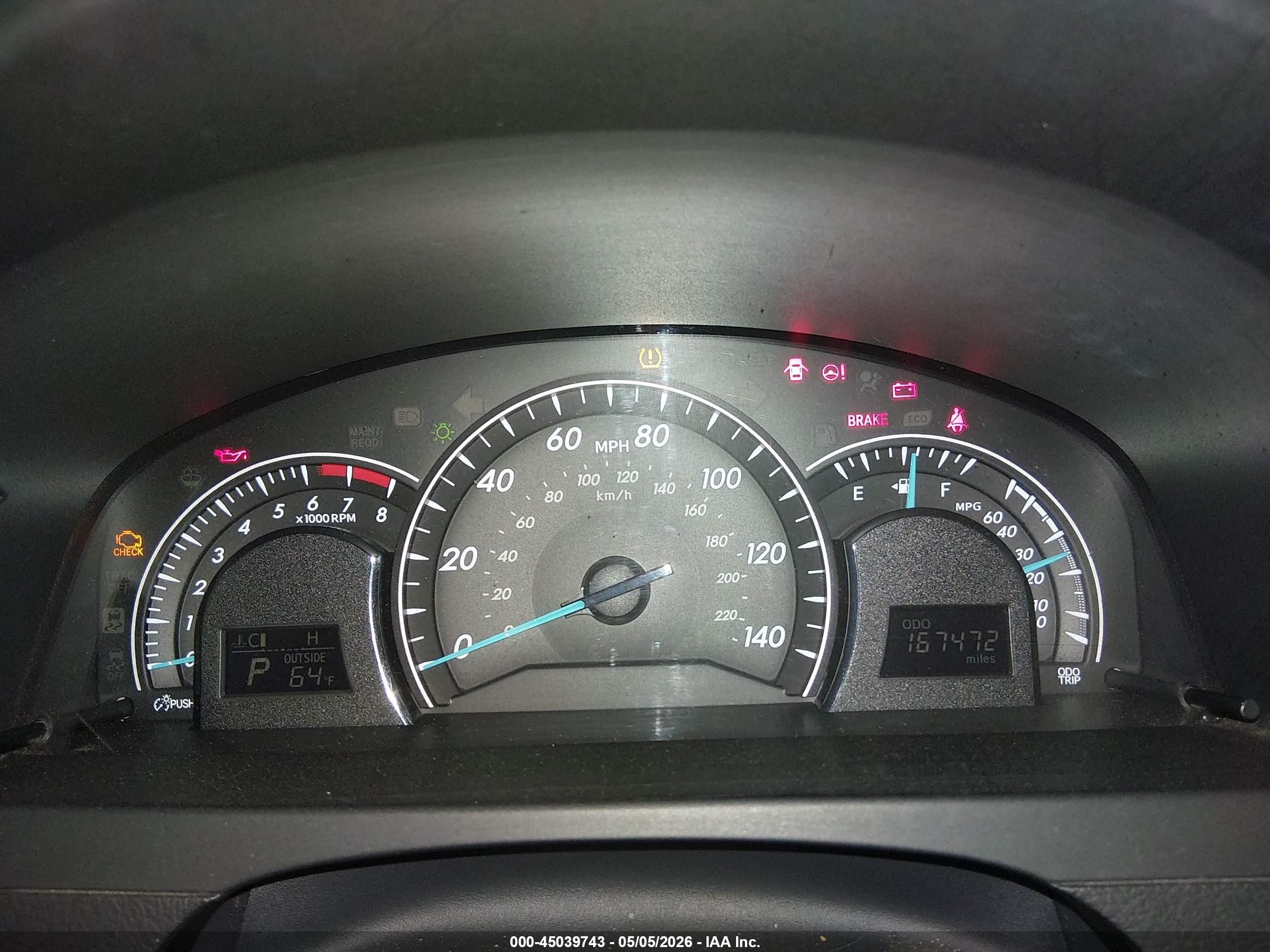 2012 Toyota Camry Le Black vin: 4T1BF1FK8CU514399