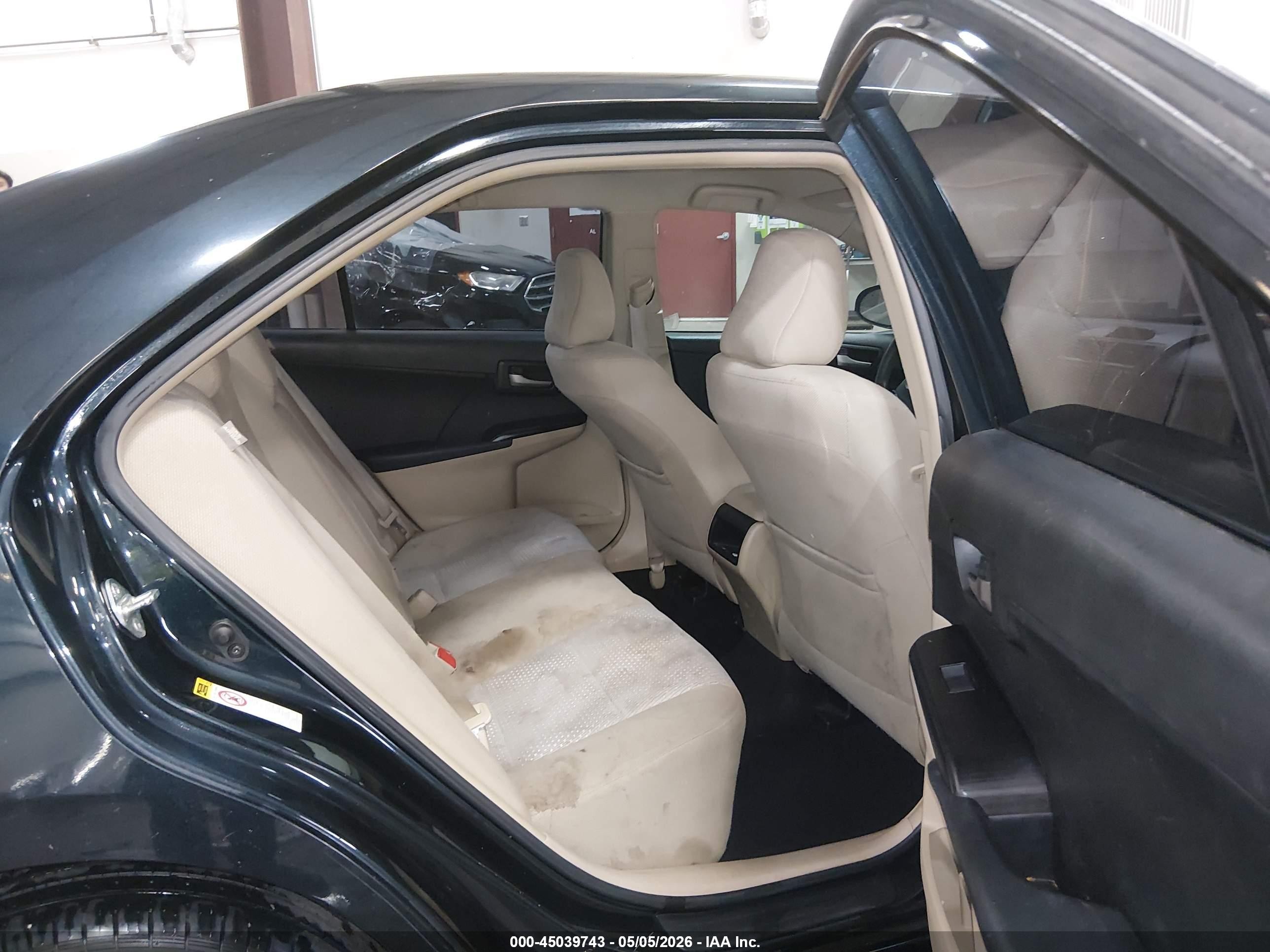 2012 Toyota Camry Le Black vin: 4T1BF1FK8CU514399