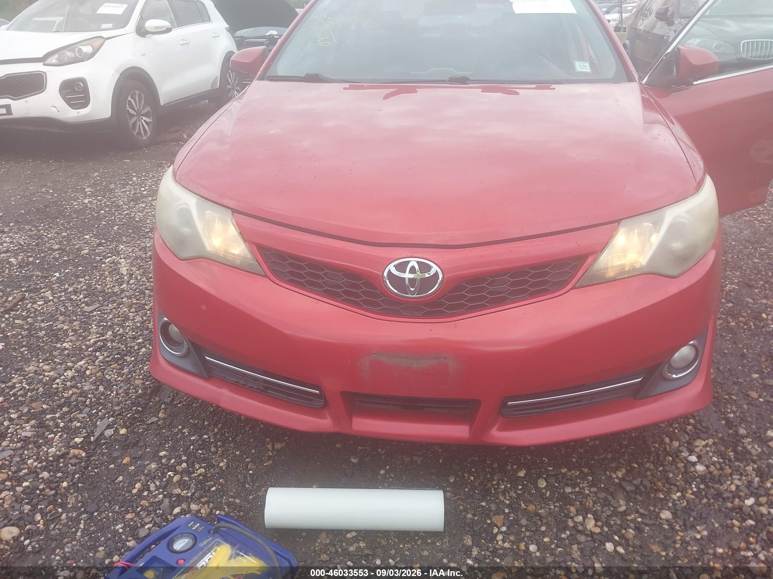 2012 Toyota Camry Se Red vin: 4T1BF1FK8CU515231