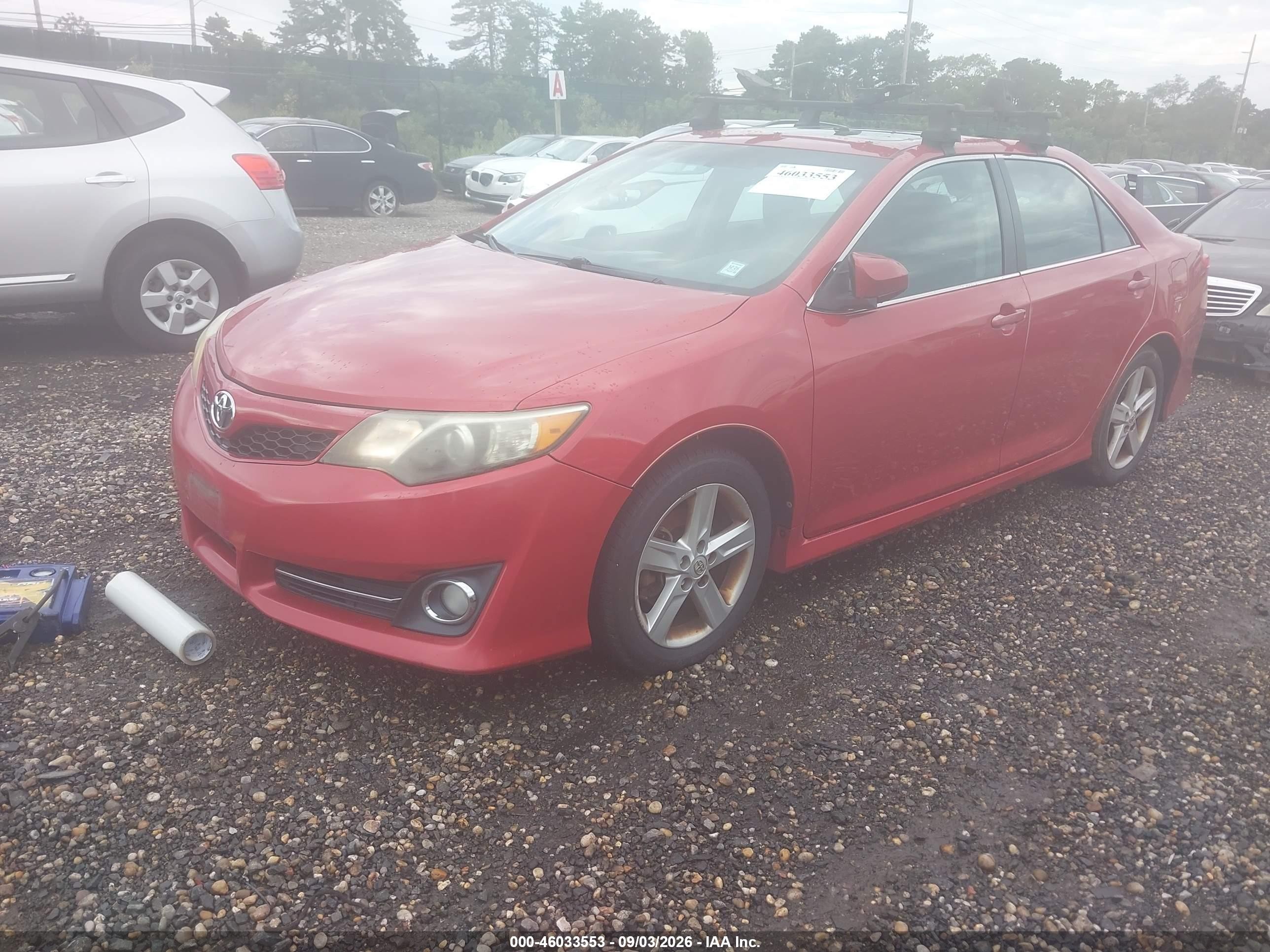 2012 Toyota Camry Se Red vin: 4T1BF1FK8CU515231