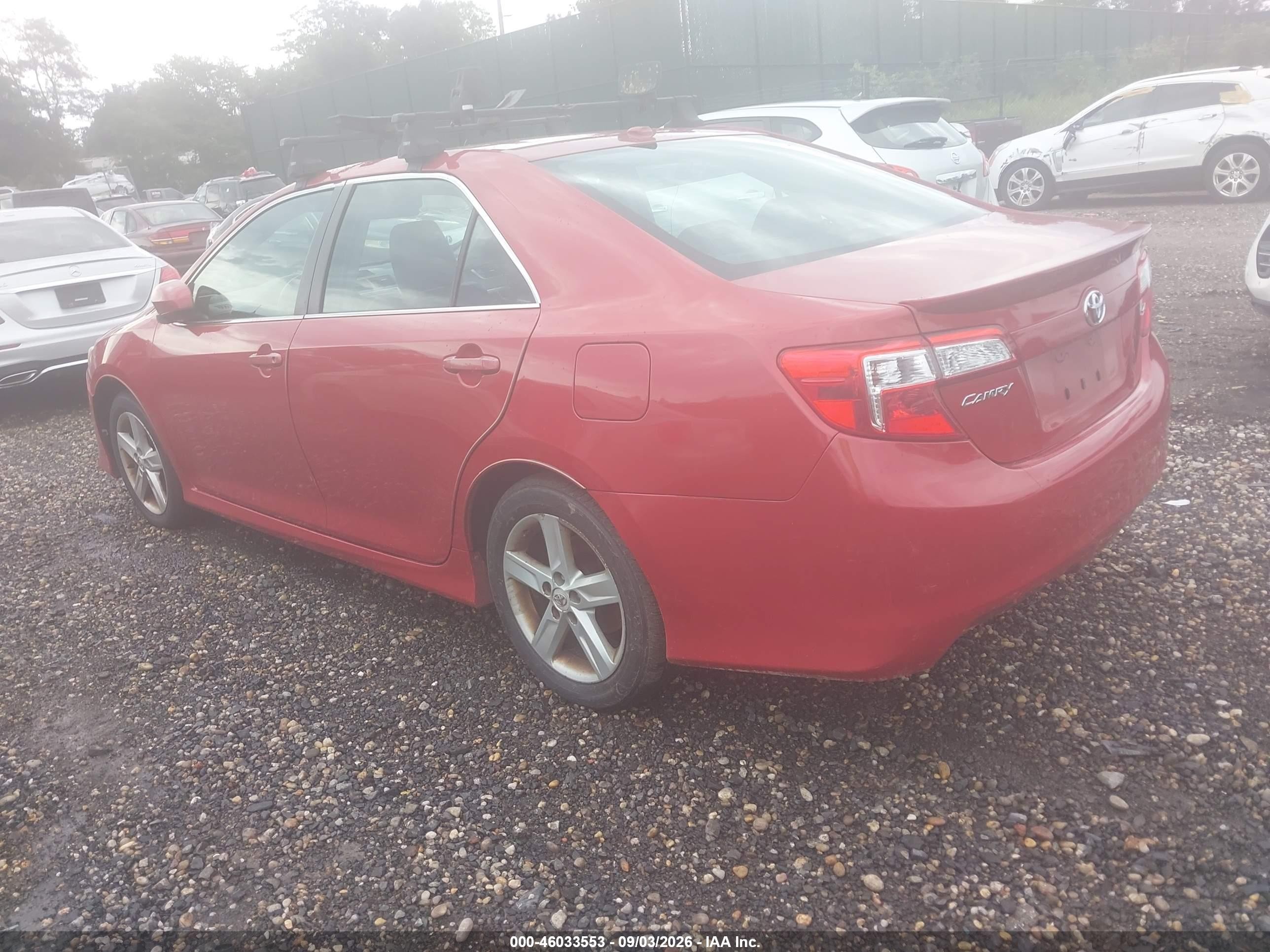 2012 Toyota Camry Se Red vin: 4T1BF1FK8CU515231