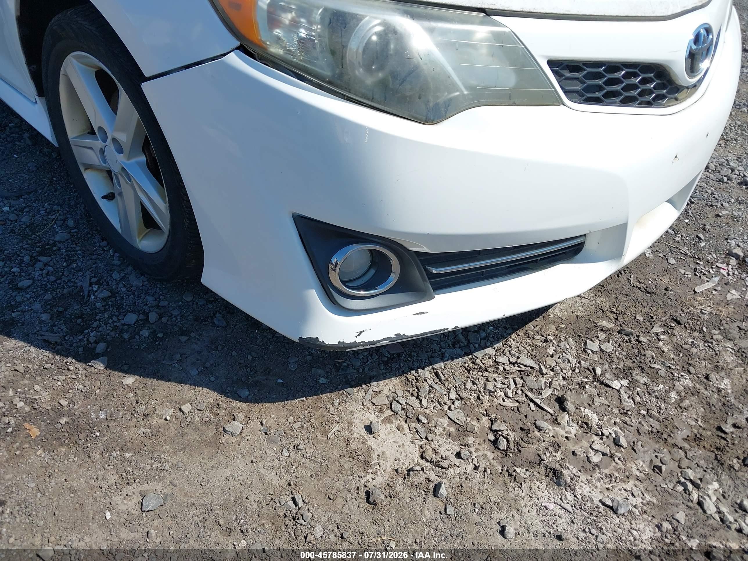 2012 Toyota Camry Se White vin: 4T1BF1FK8CU545667