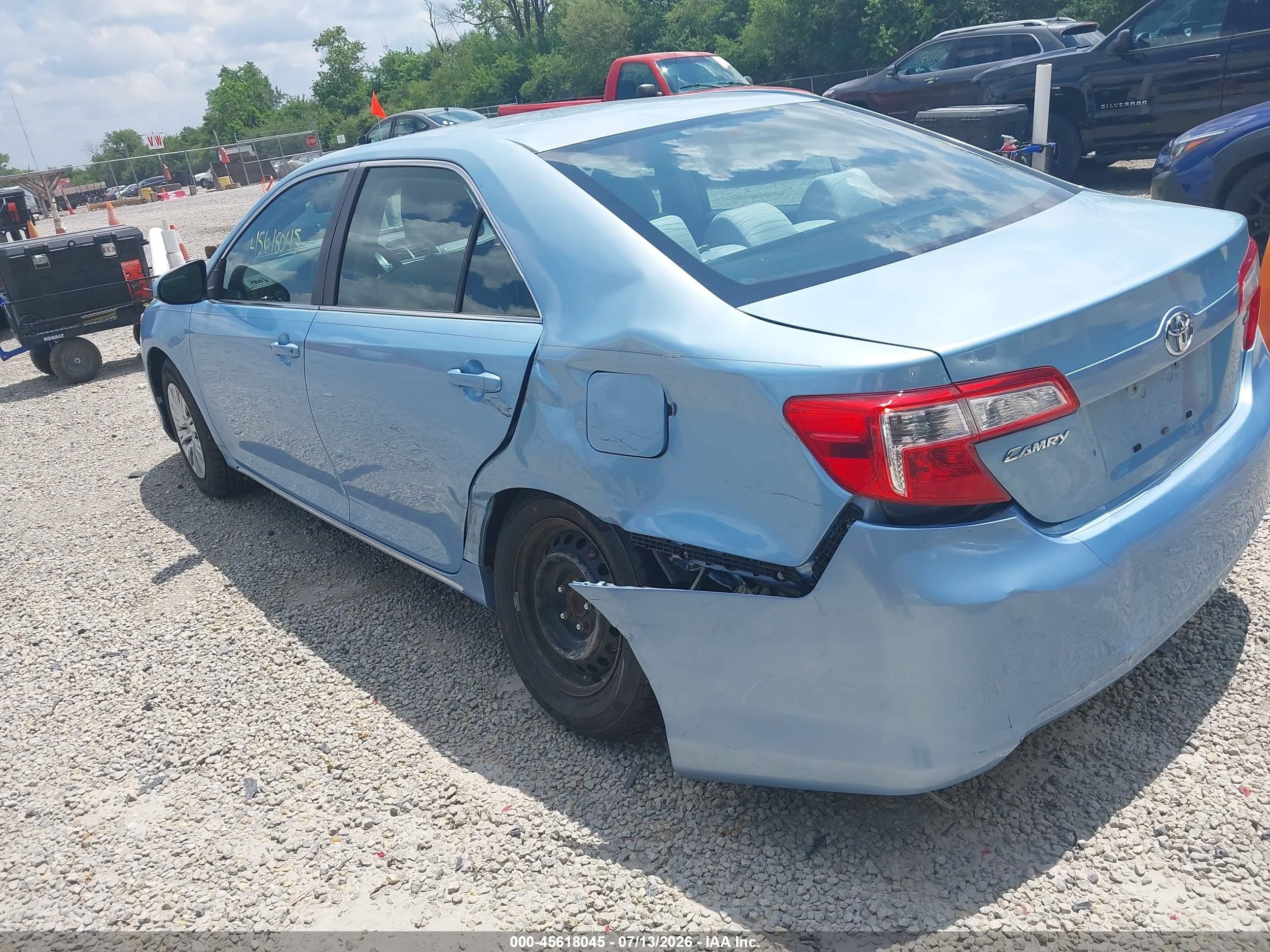 2012 Toyota Camry Le Blue vin: 4T1BF1FK8CU556491