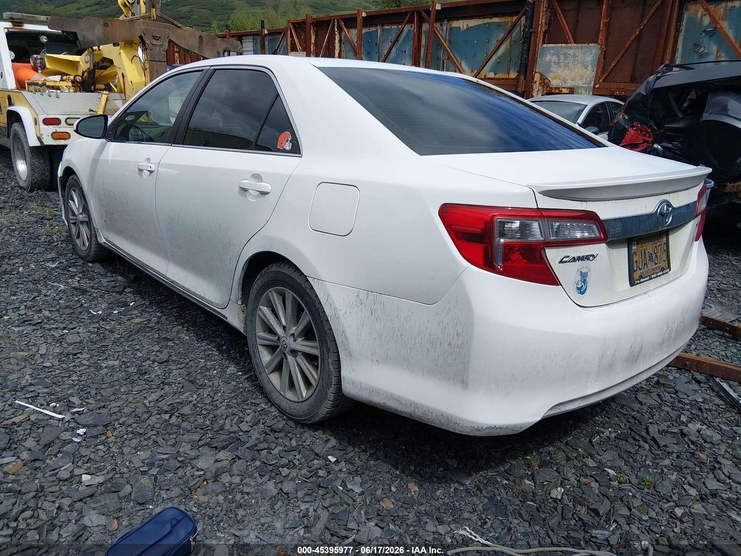 2012 Toyota Camry Xle Белый vin: 4T1BF1FK8CU570326