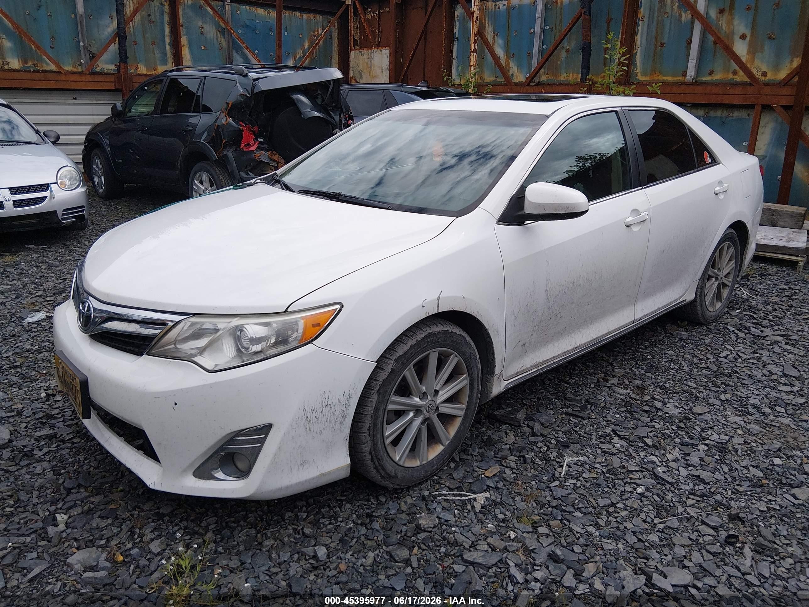 2012 Toyota Camry Xle Белый vin: 4T1BF1FK8CU570326