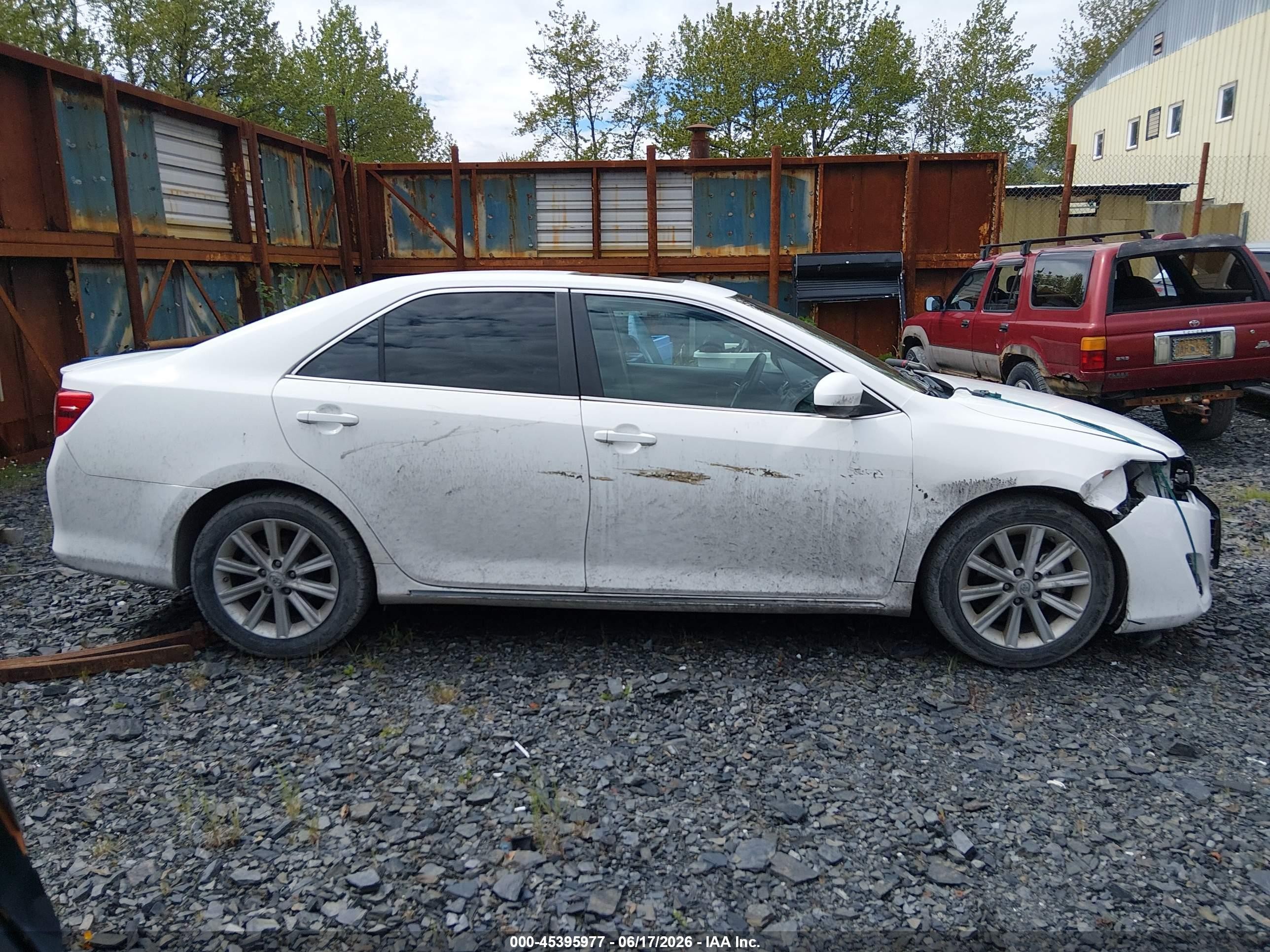 2012 Toyota Camry Xle Белый vin: 4T1BF1FK8CU570326