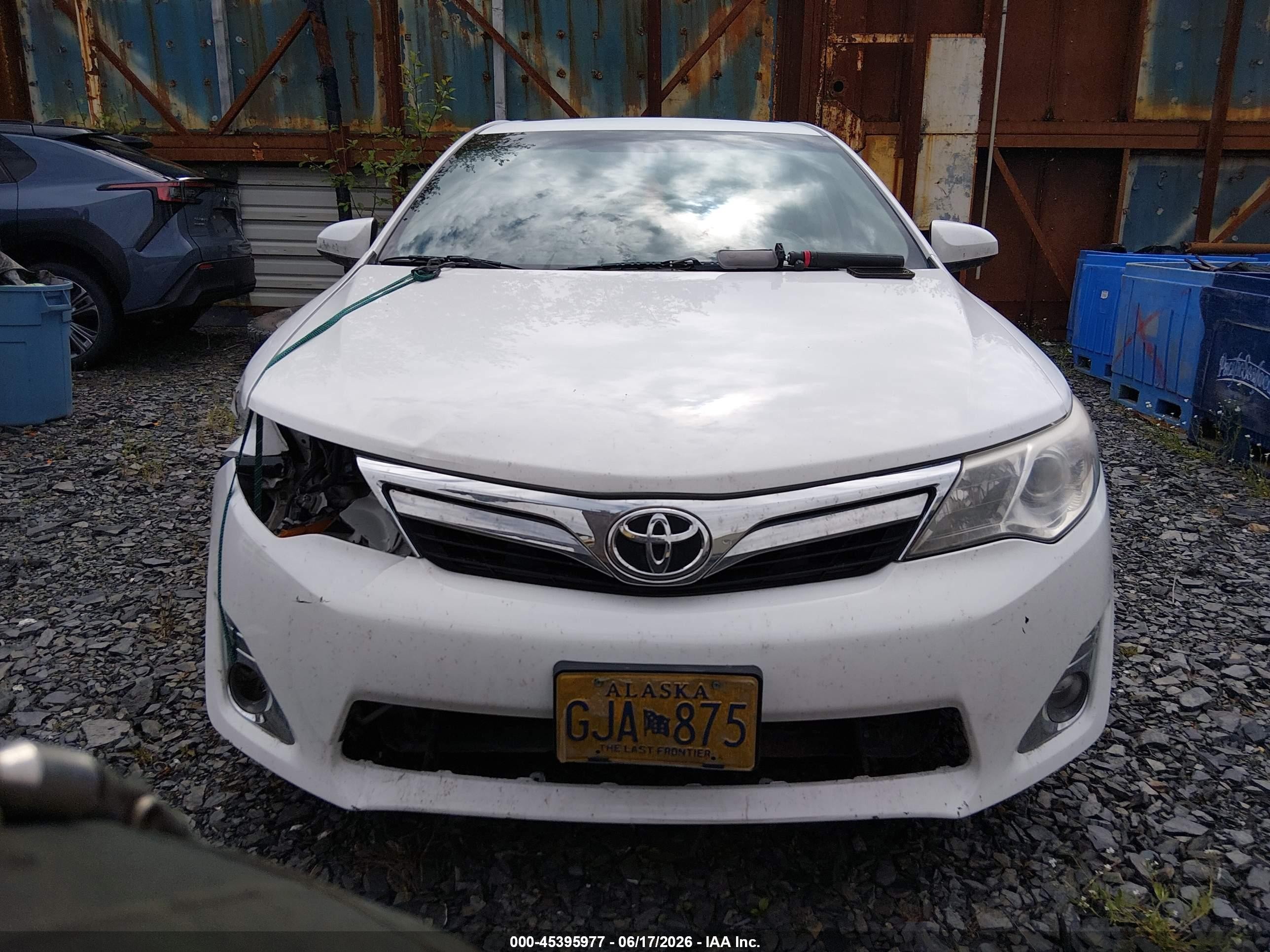 2012 Toyota Camry Xle Белый vin: 4T1BF1FK8CU570326