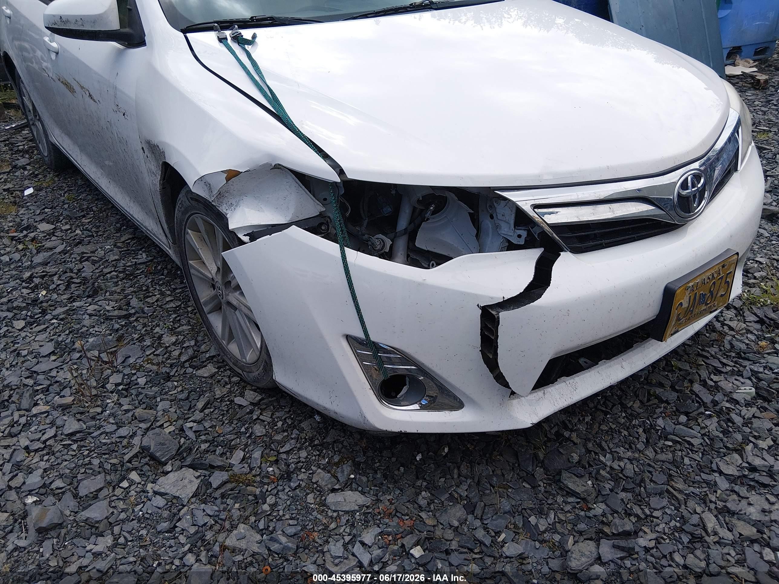 2012 Toyota Camry Xle Белый vin: 4T1BF1FK8CU570326