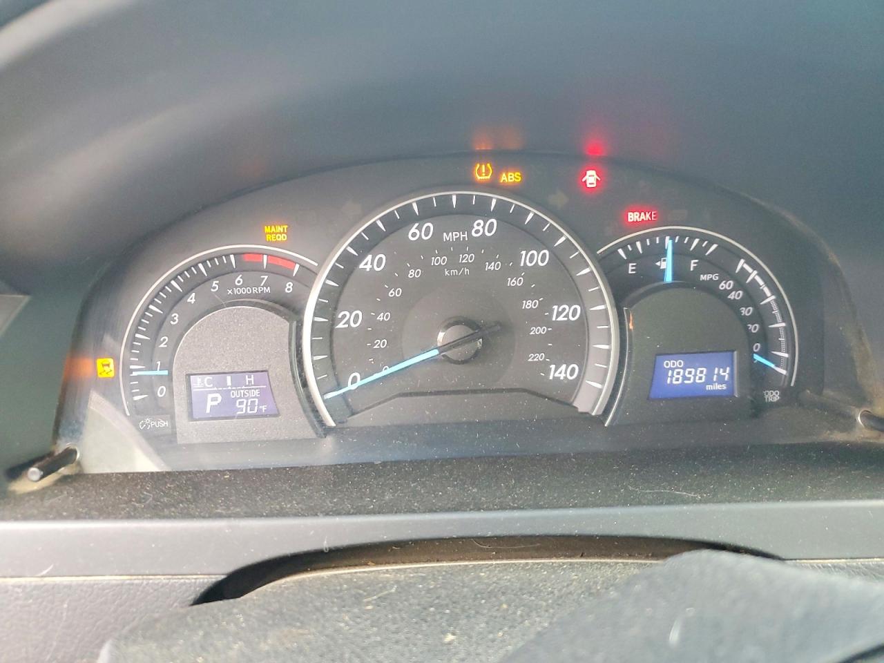 2012 Toyota Camry Le Red vin: 4T1BF1FK8CU576076