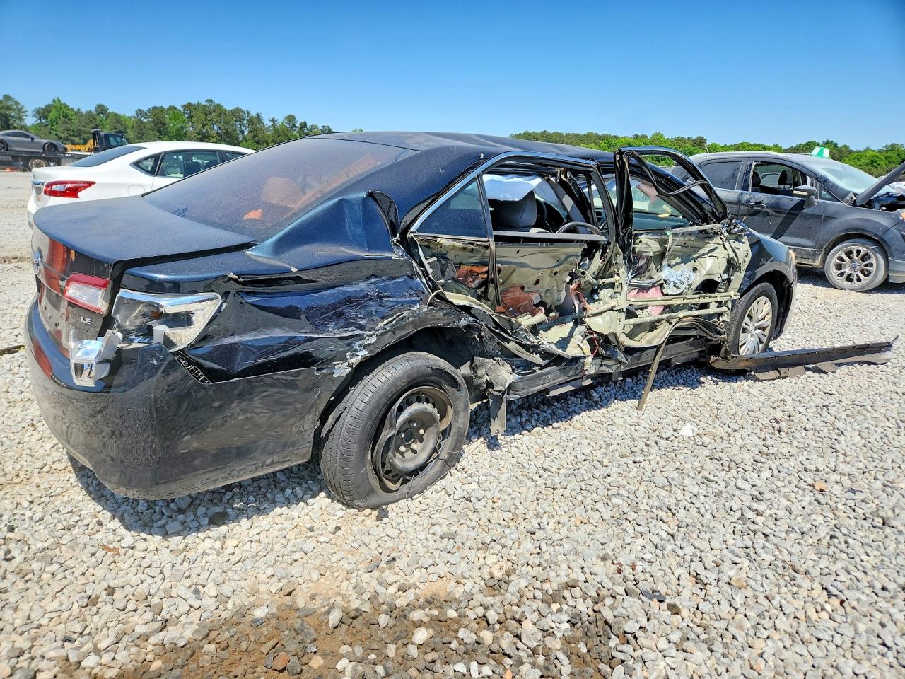 2012 Toyota Camry Le Черный vin: 4T1BF1FK8CU580001