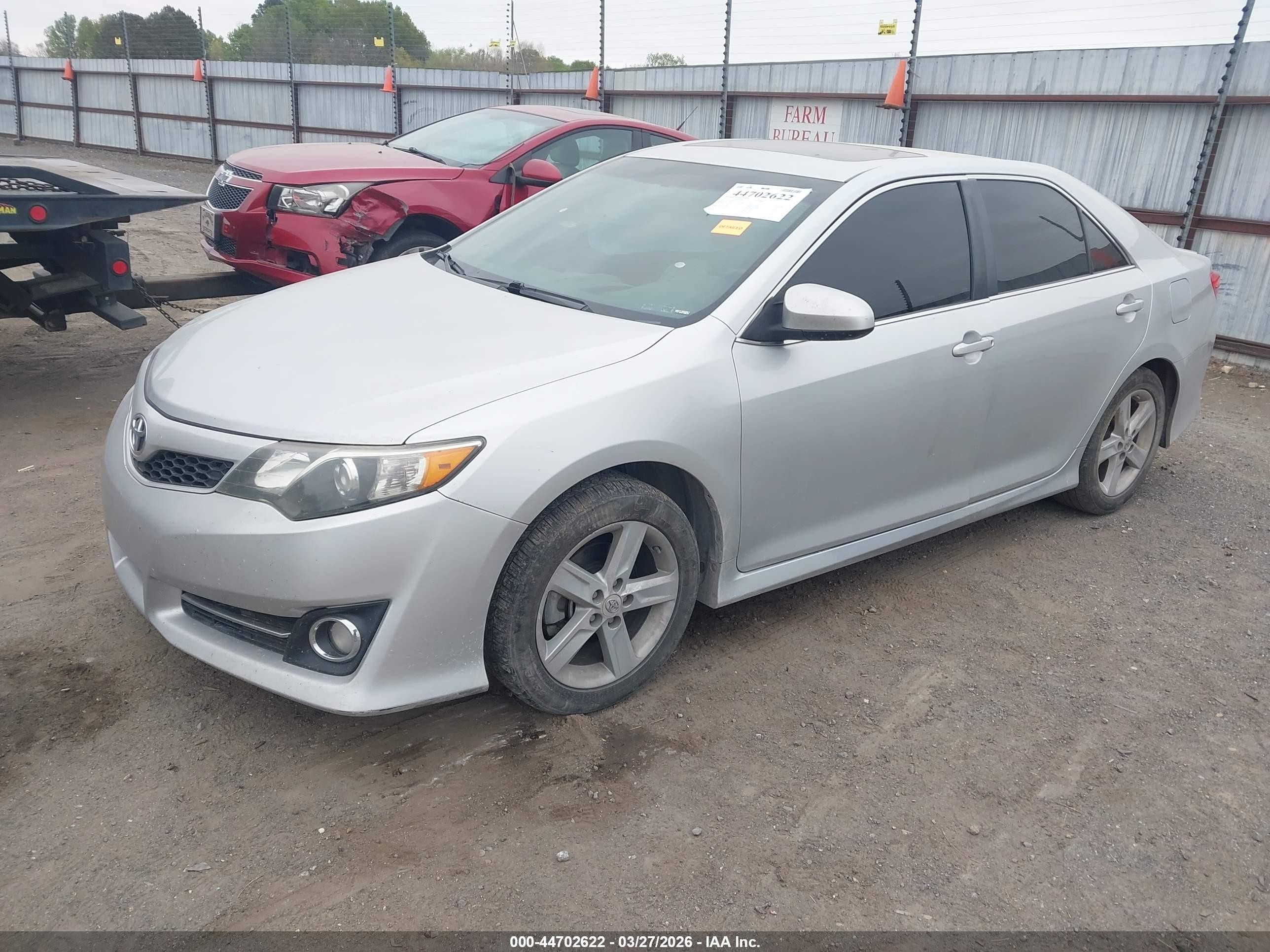 2012 Toyota Camry Se Silver vin: 4T1BF1FK8CU598739