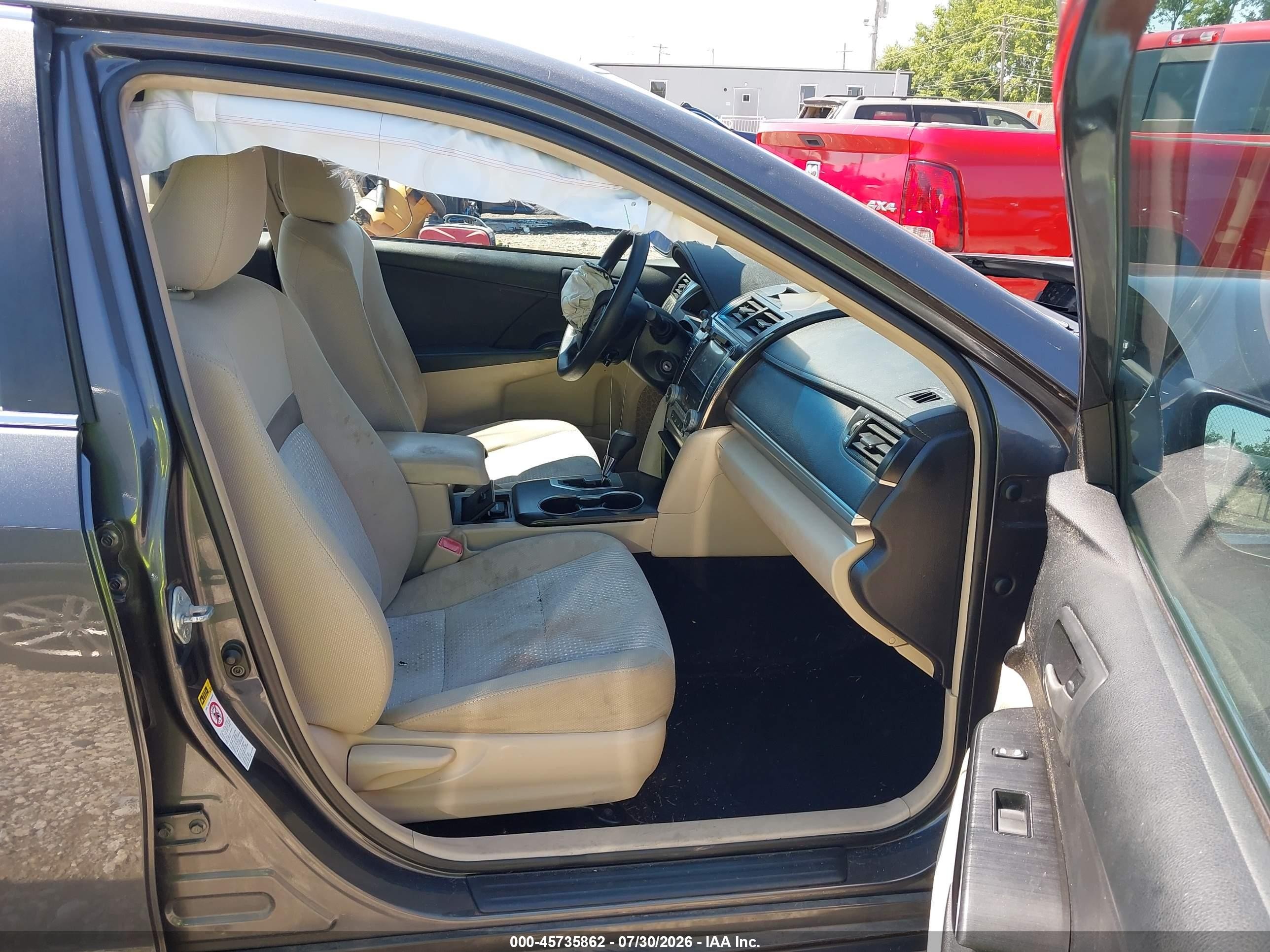 2012 Toyota Camry Le Gray vin: 4T1BF1FK8CU601252