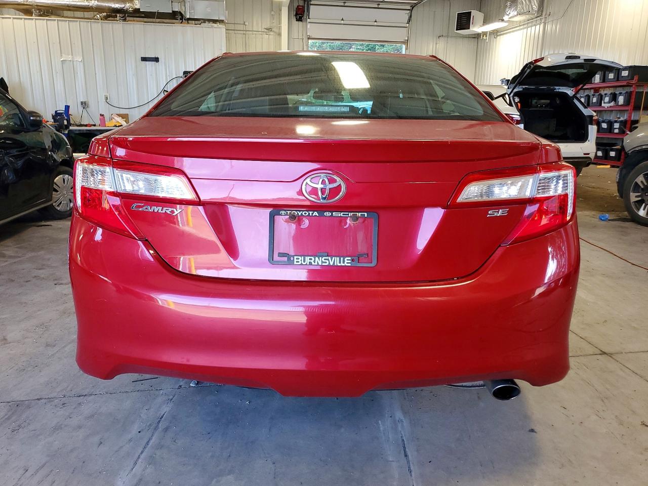 2012 Toyota Camry Se Red vin: 4T1BF1FK8CU601977