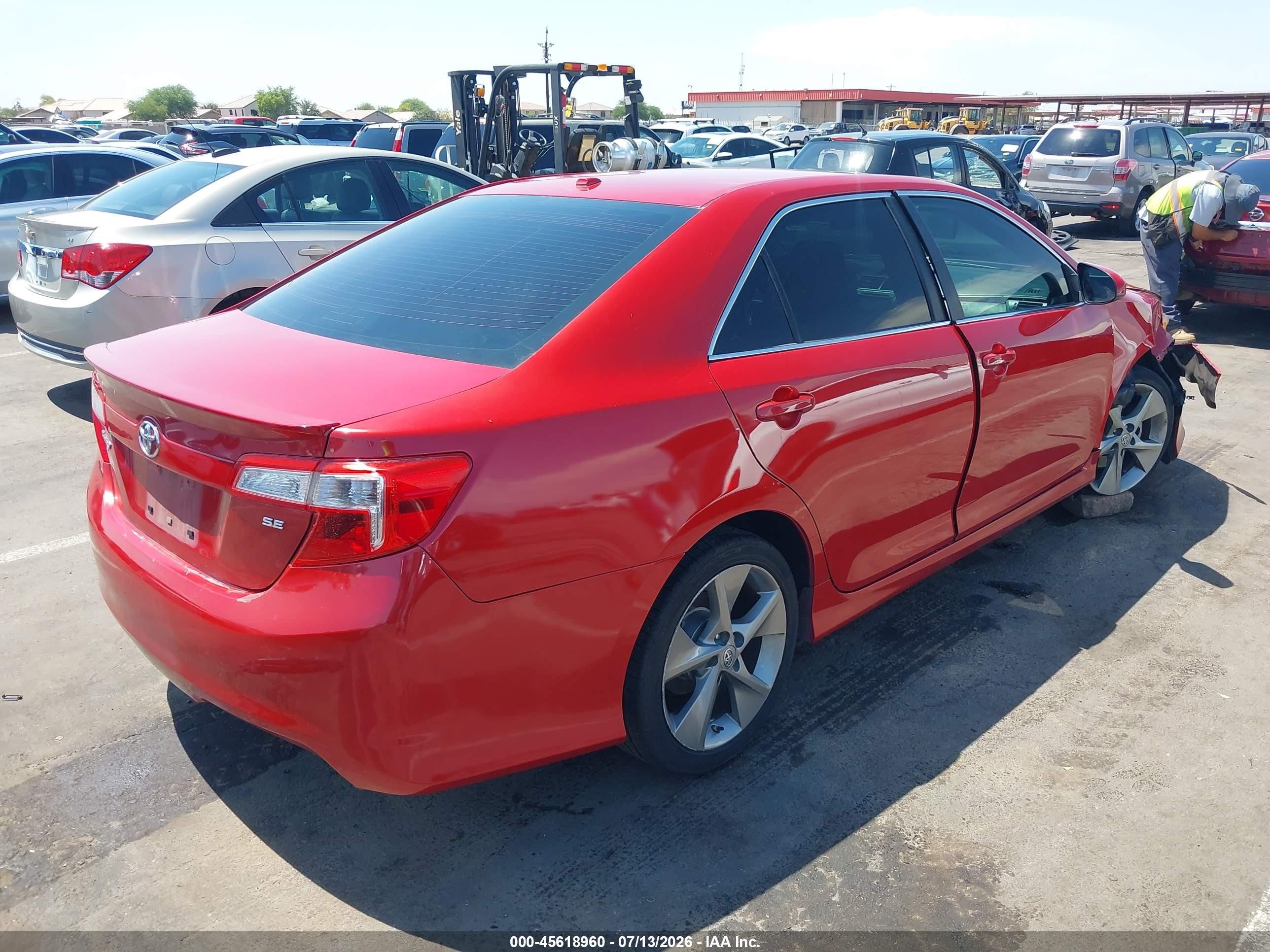 2012 Toyota Camry Se Limited Edition Red vin: 4T1BF1FK8CU617449
