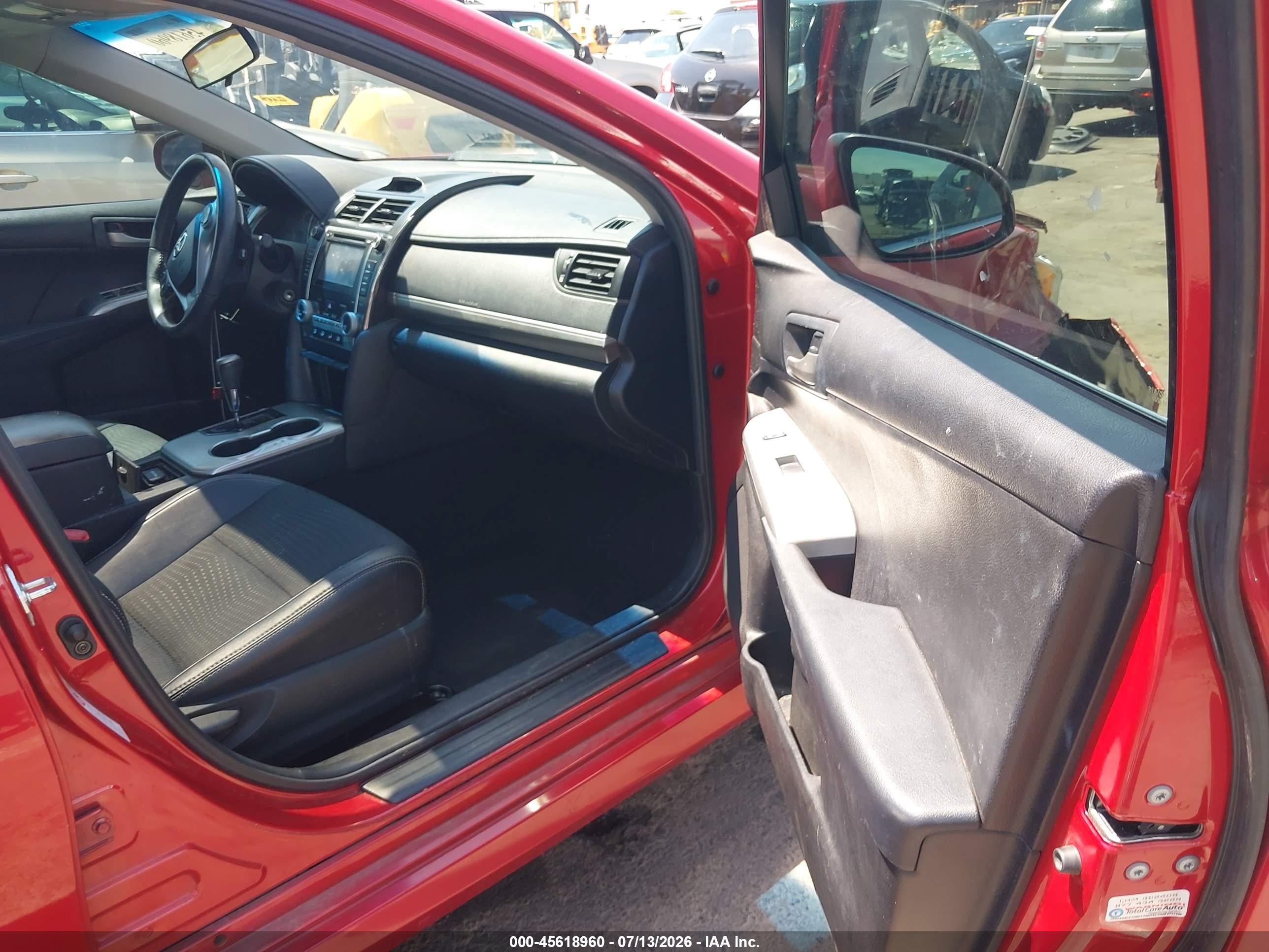 2012 Toyota Camry Se Limited Edition Red vin: 4T1BF1FK8CU617449