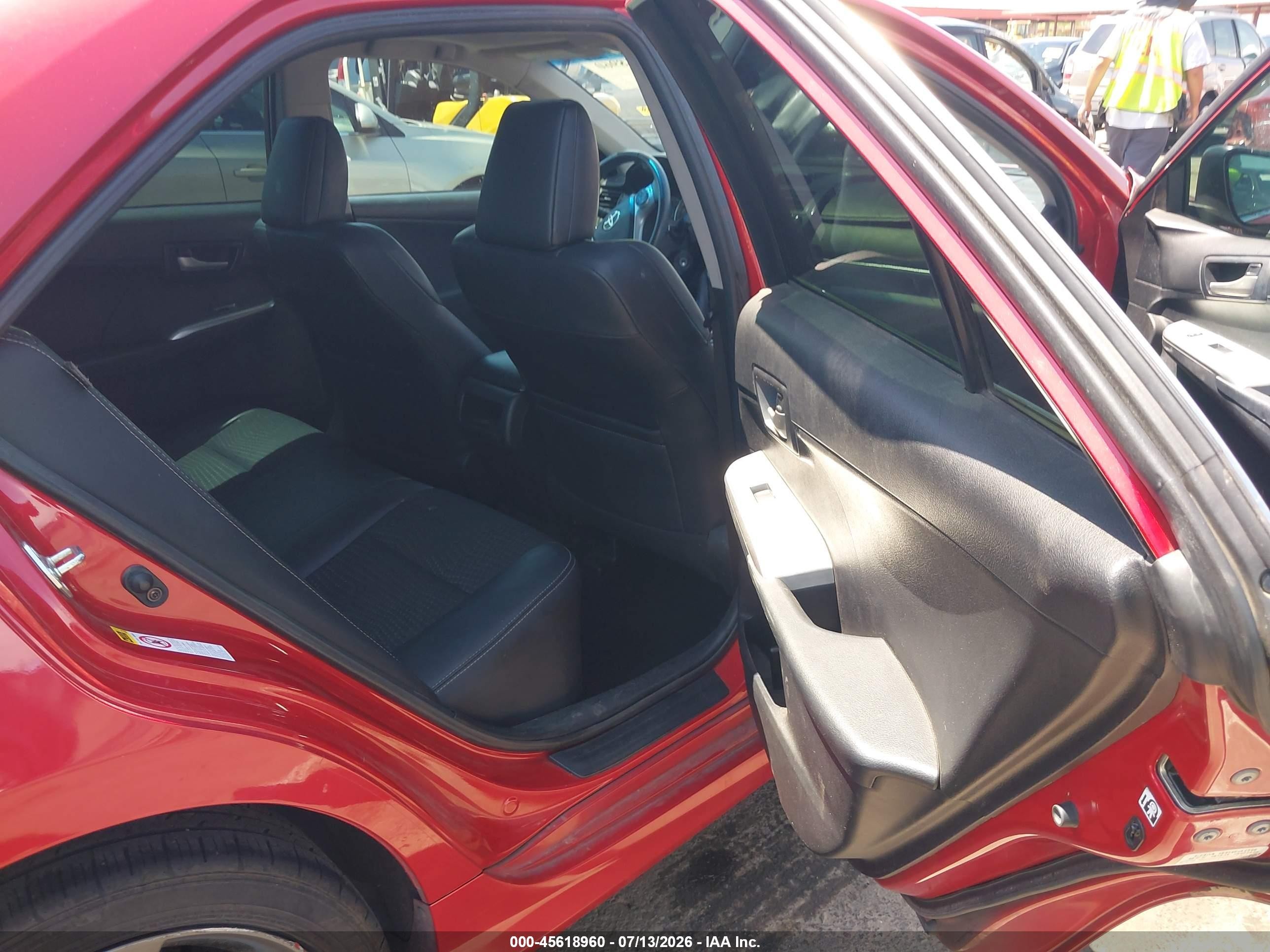2012 Toyota Camry Se Limited Edition Red vin: 4T1BF1FK8CU617449