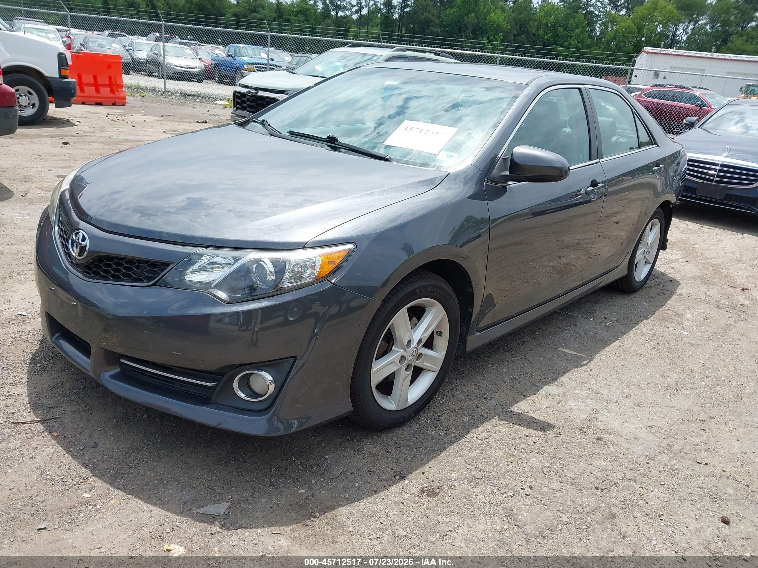 2013 Toyota Camry Se Gray vin: 4T1BF1FK8DU239618