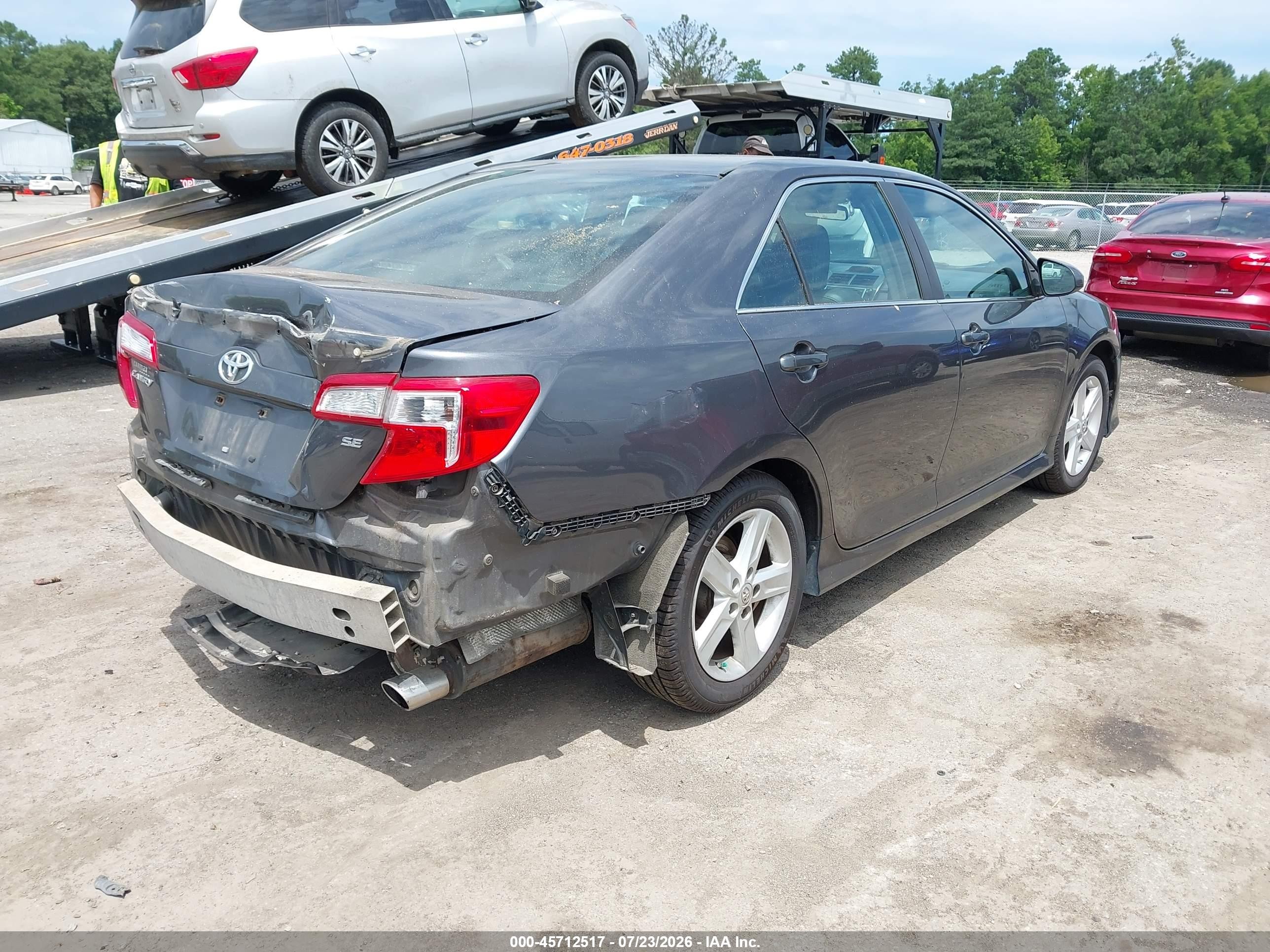 2013 Toyota Camry Se Gray vin: 4T1BF1FK8DU239618