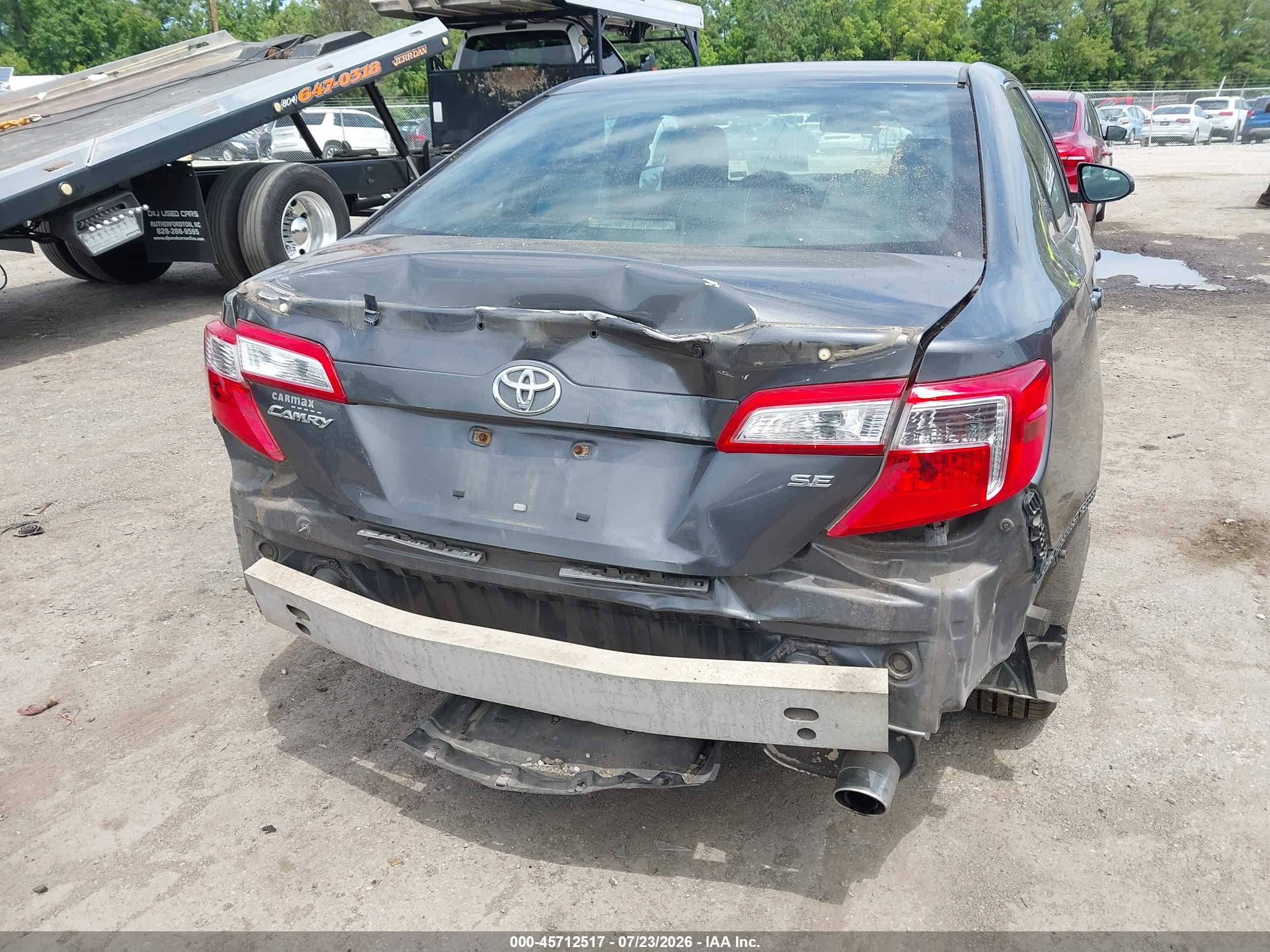 2013 Toyota Camry Se Gray vin: 4T1BF1FK8DU239618