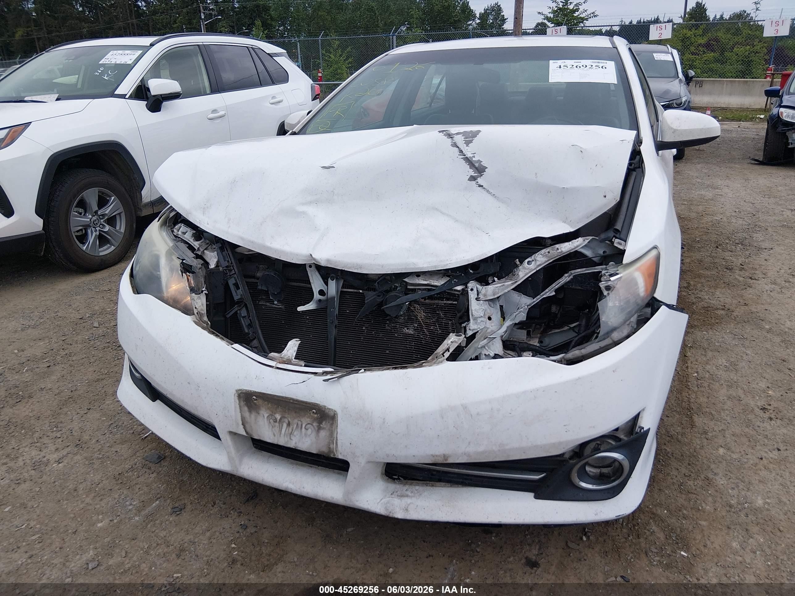 2013 Toyota Camry Se White vin: 4T1BF1FK8DU244141