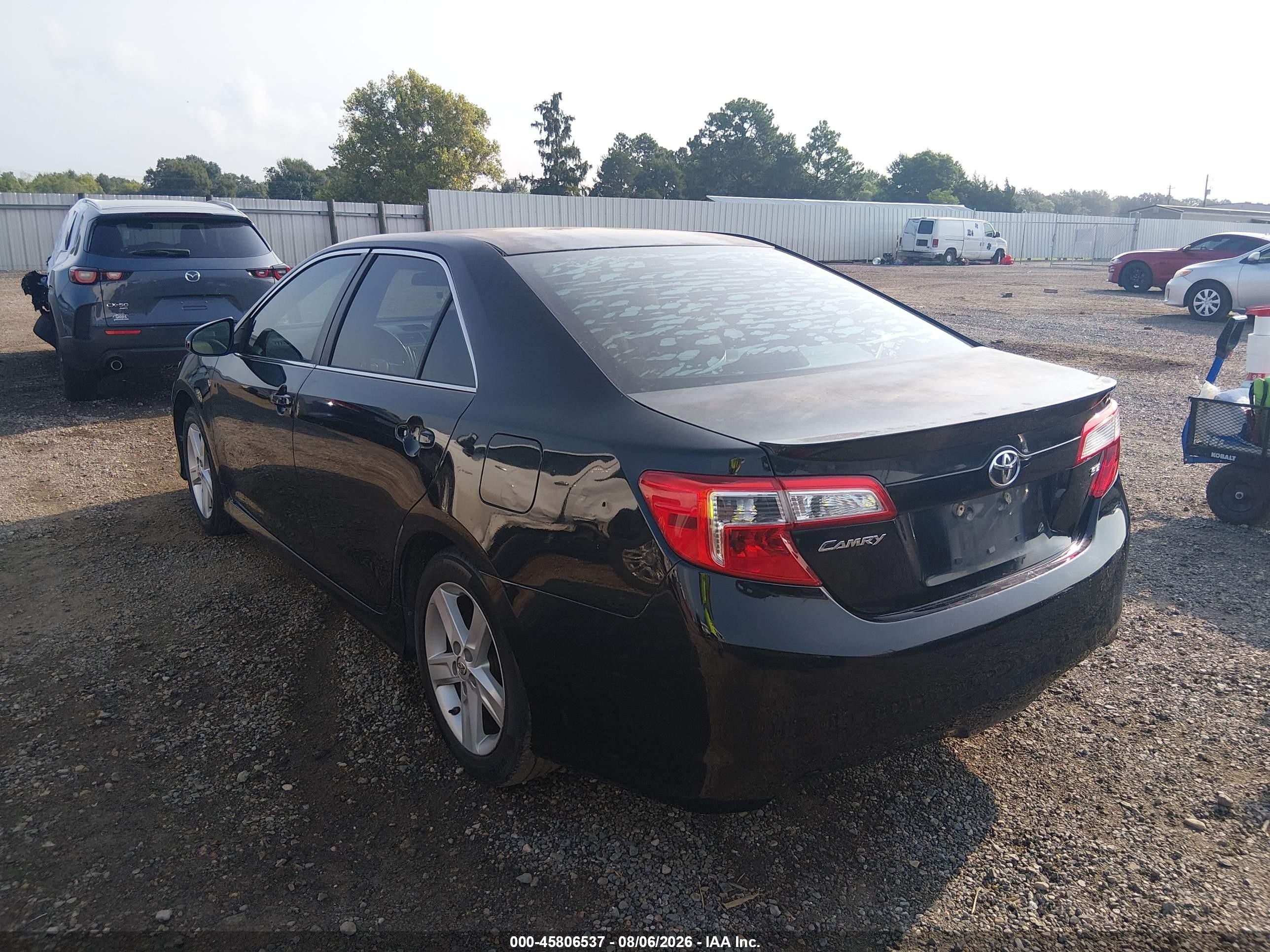 2013 Toyota Camry Se Black vin: 4T1BF1FK8DU276006