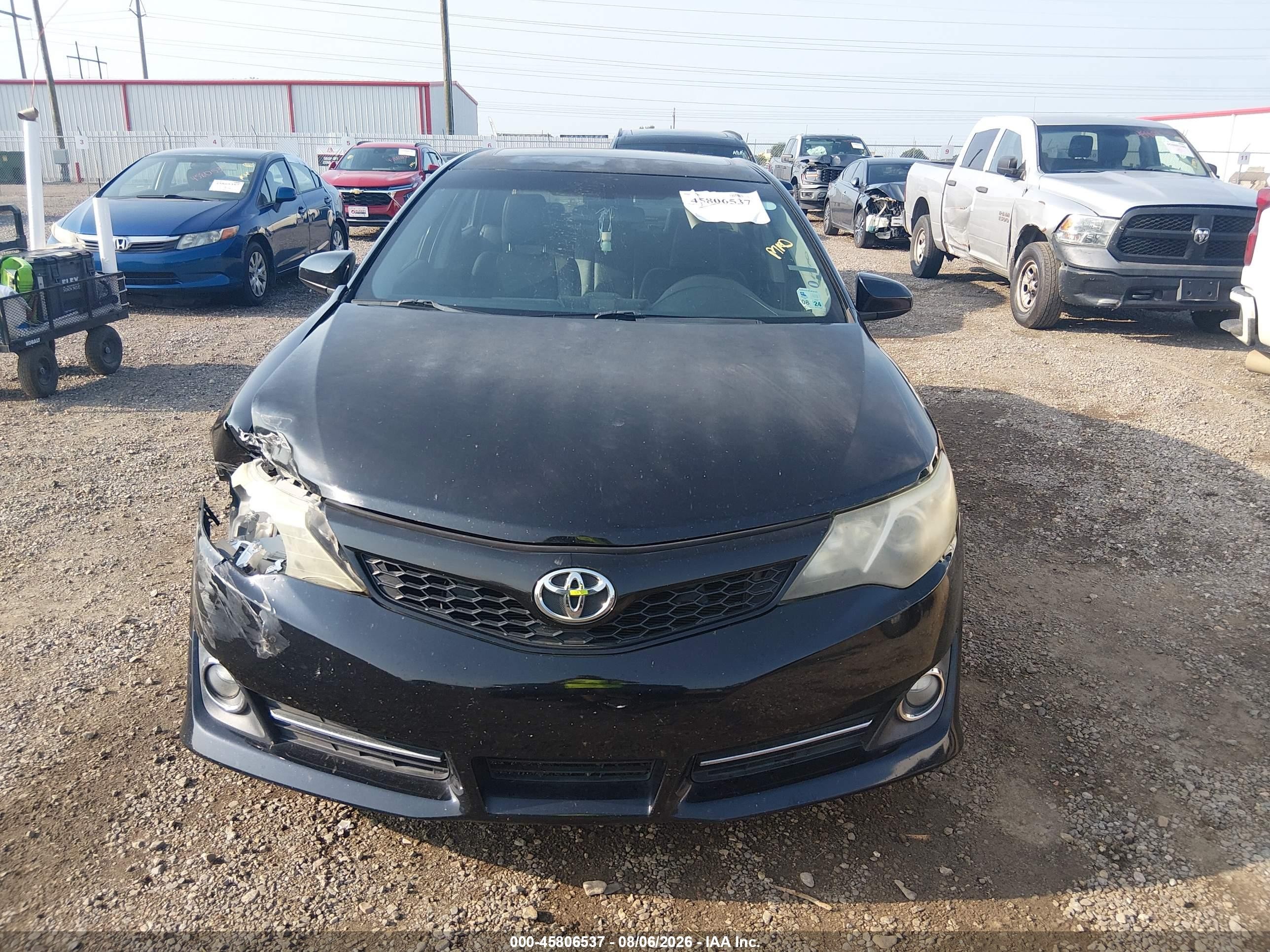 2013 Toyota Camry Se Black vin: 4T1BF1FK8DU276006