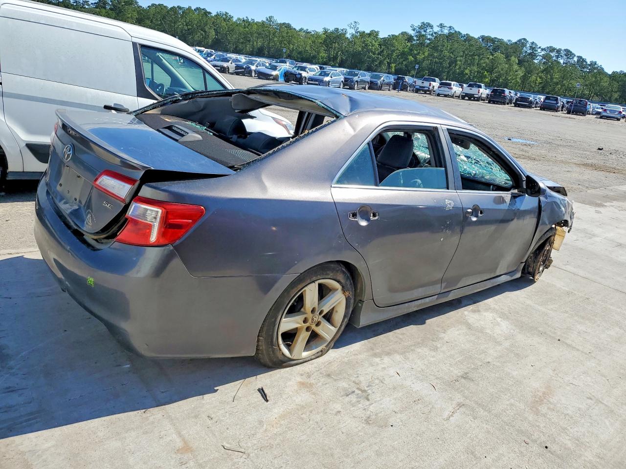 2013 Toyota Camry Se Gray vin: 4T1BF1FK8DU287250