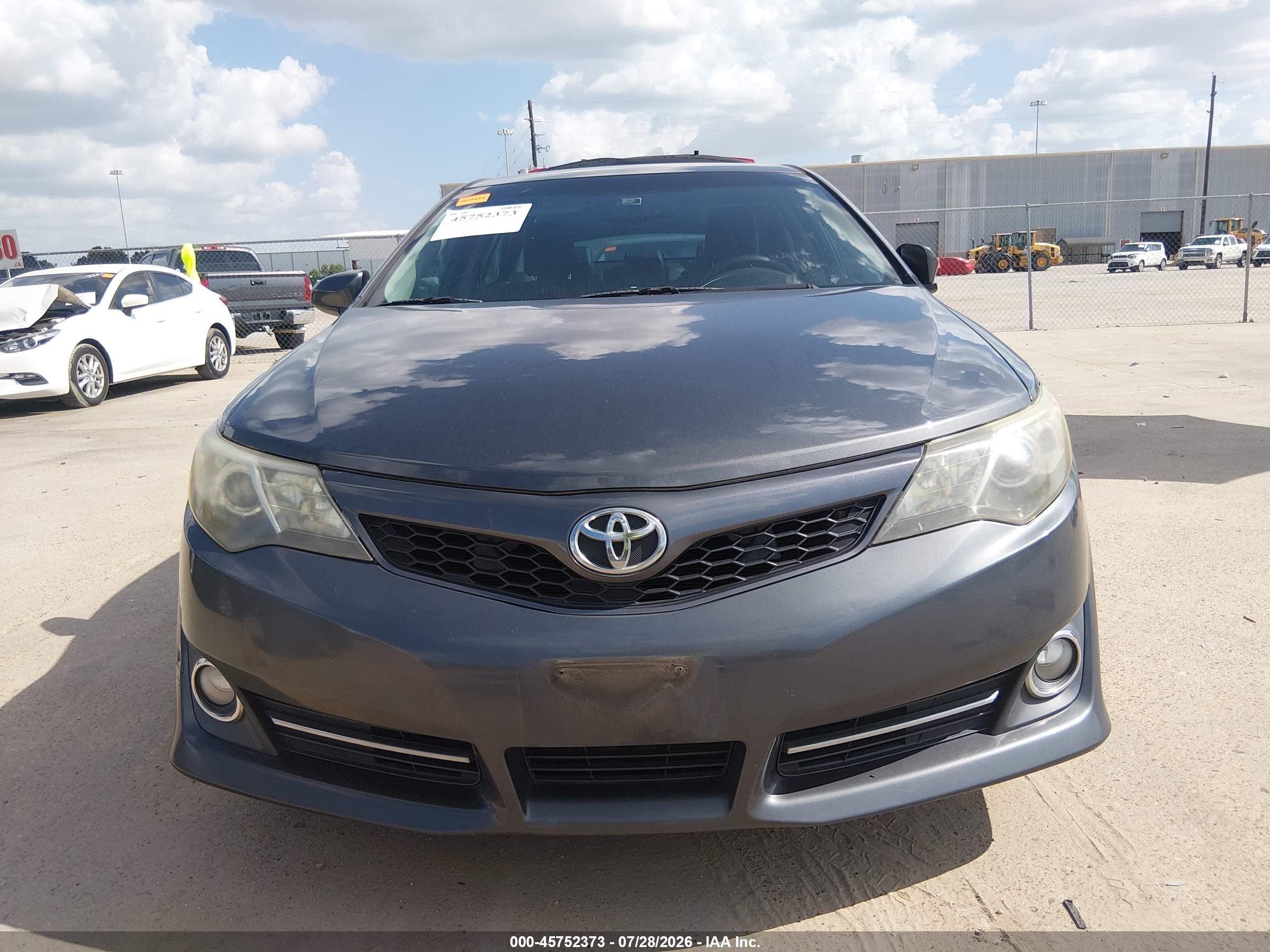 2013 Toyota Camry Se Gray vin: 4T1BF1FK8DU287426
