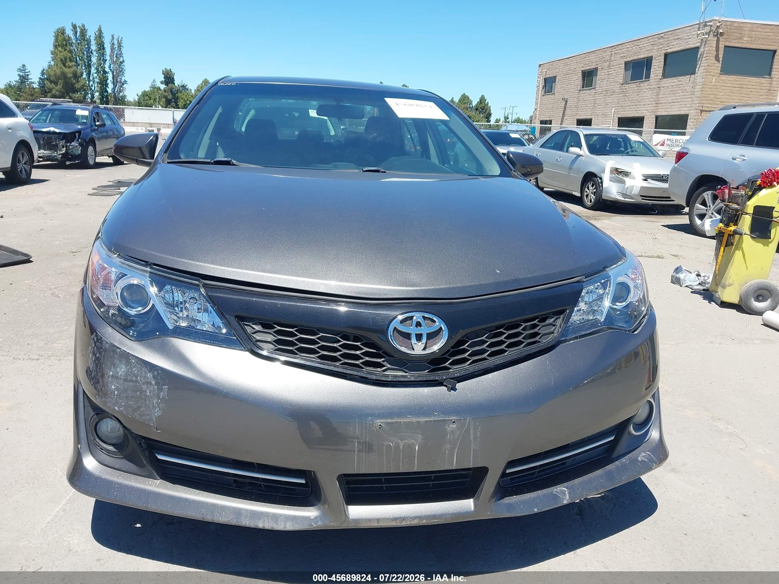 2013 Toyota Camry Se Gray vin: 4T1BF1FK8DU289743