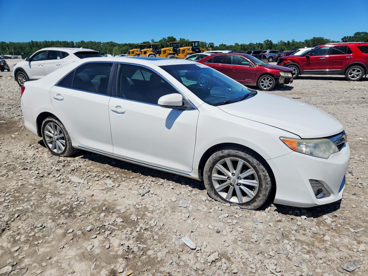 2013 Toyota Camry Xle White vin: 4T1BF1FK8DU648217